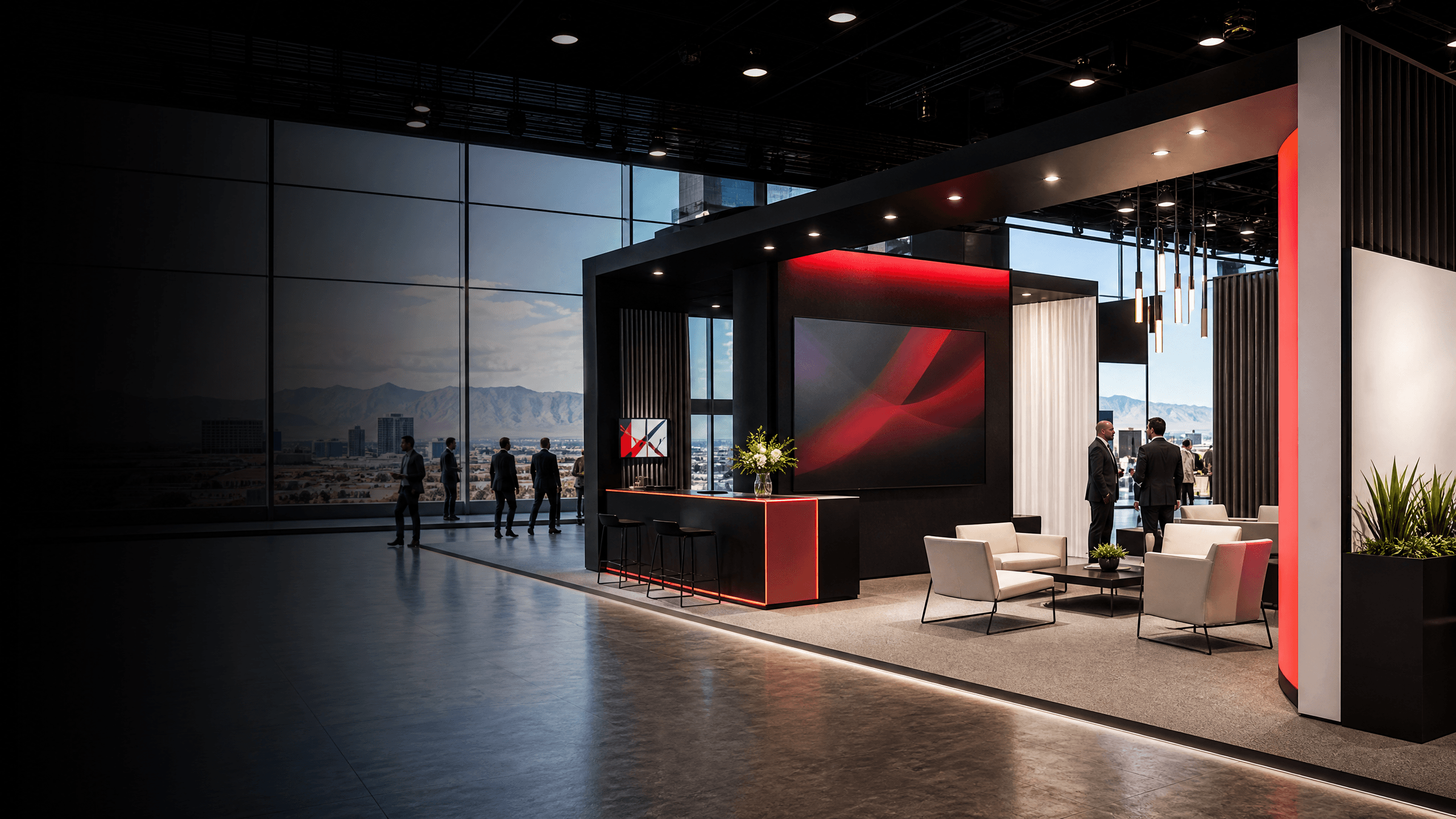 Premium Las Vegas display rental environment for trade shows and live events