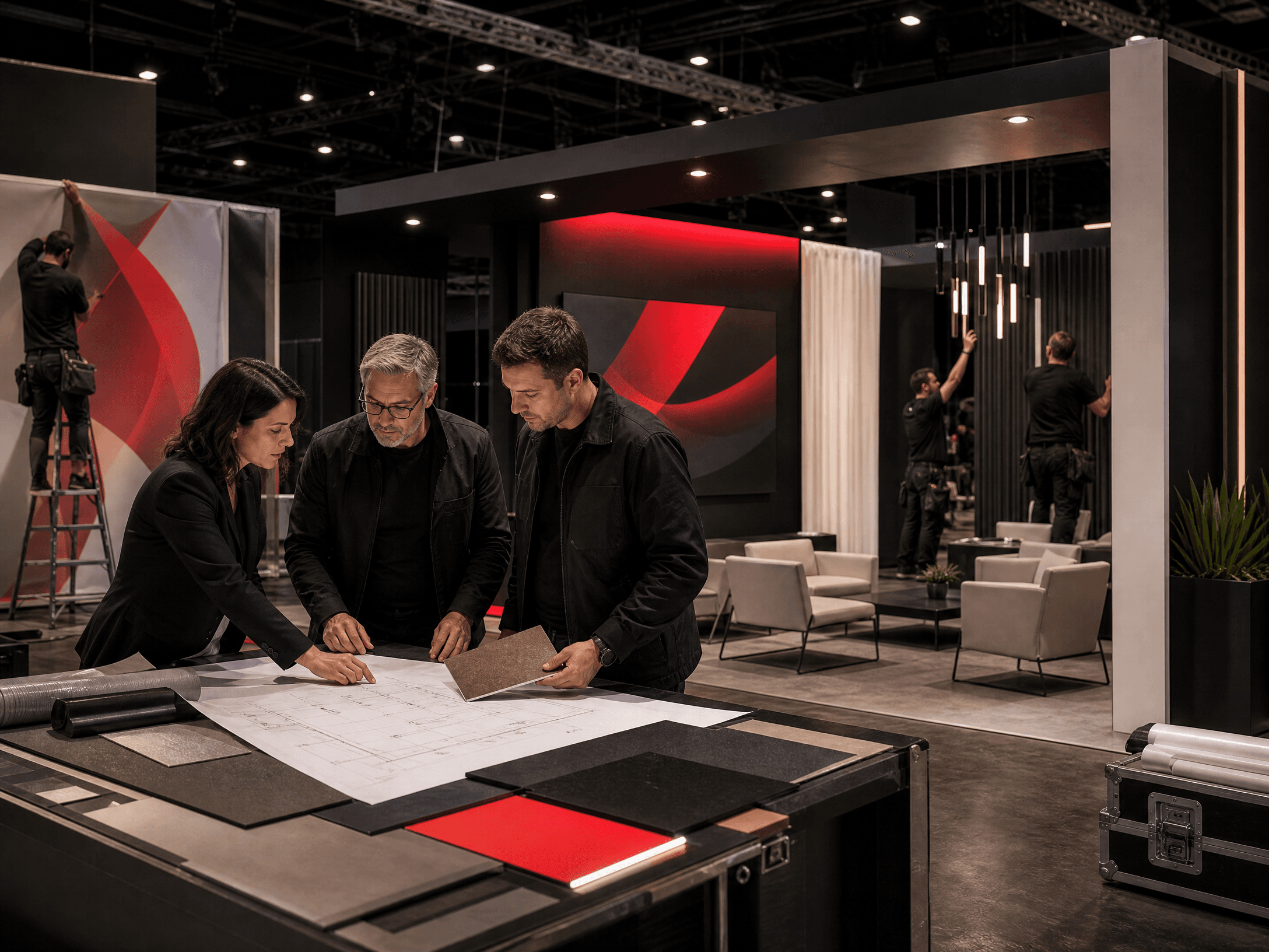 Illustrative event marketing agencies exhibit planning environment