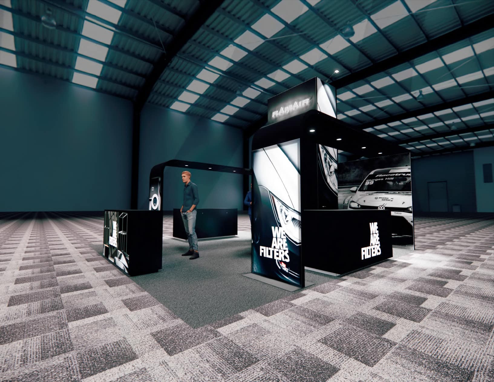 Shot Show trade show booth - 20x20 Expo