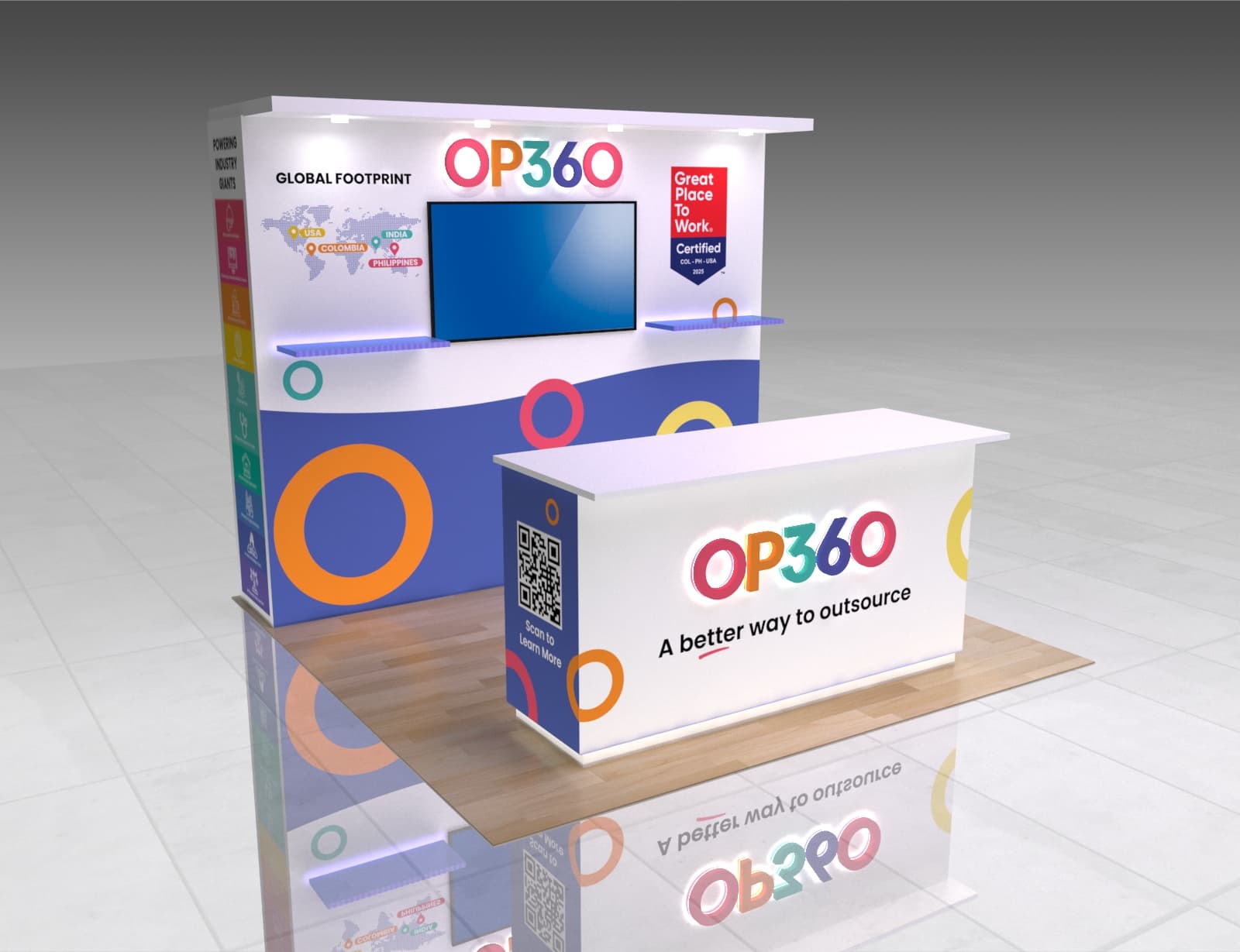 10 x 10 Trade Show Exhibit Booth Rental