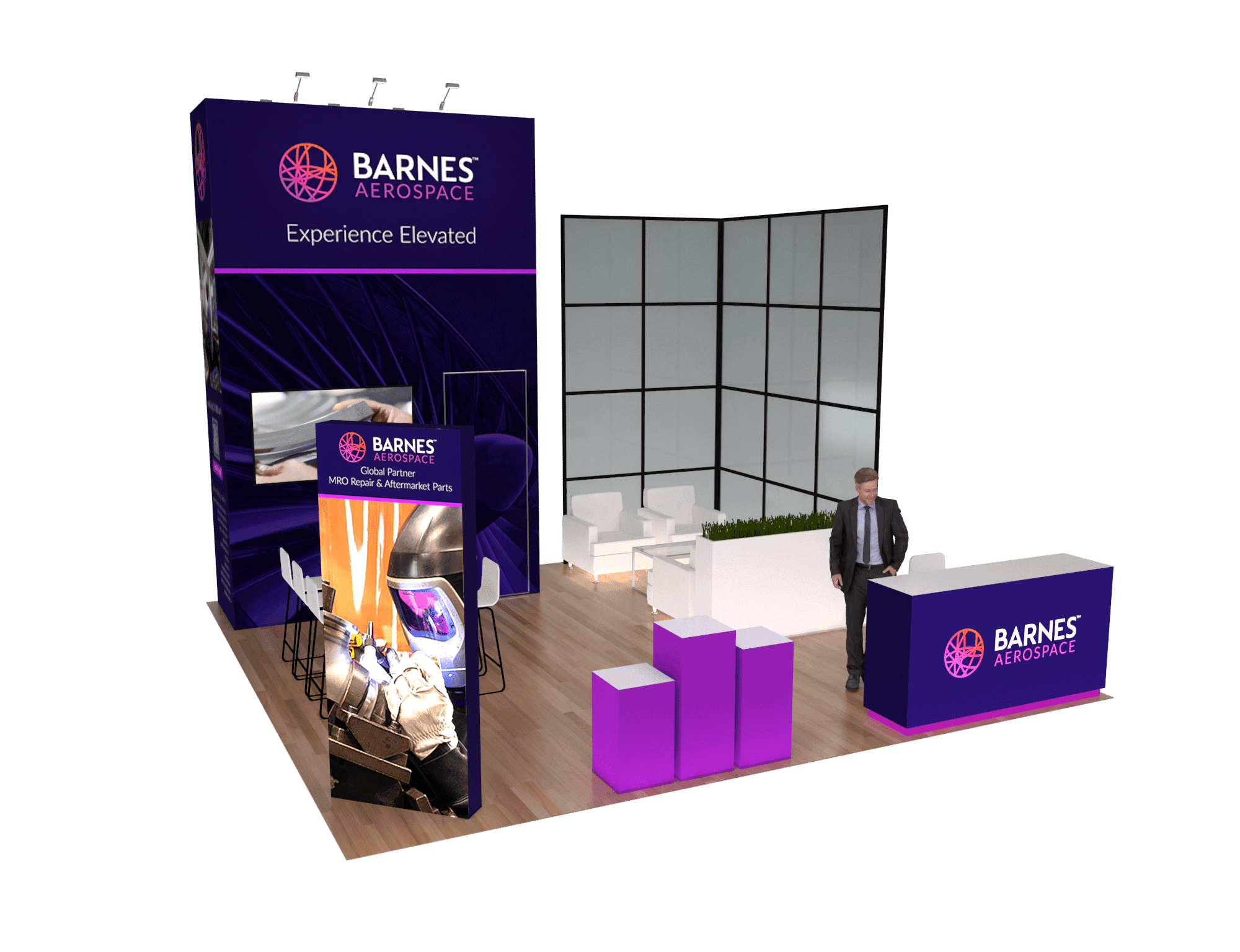 20x20 Trade Show Exhibit Rental