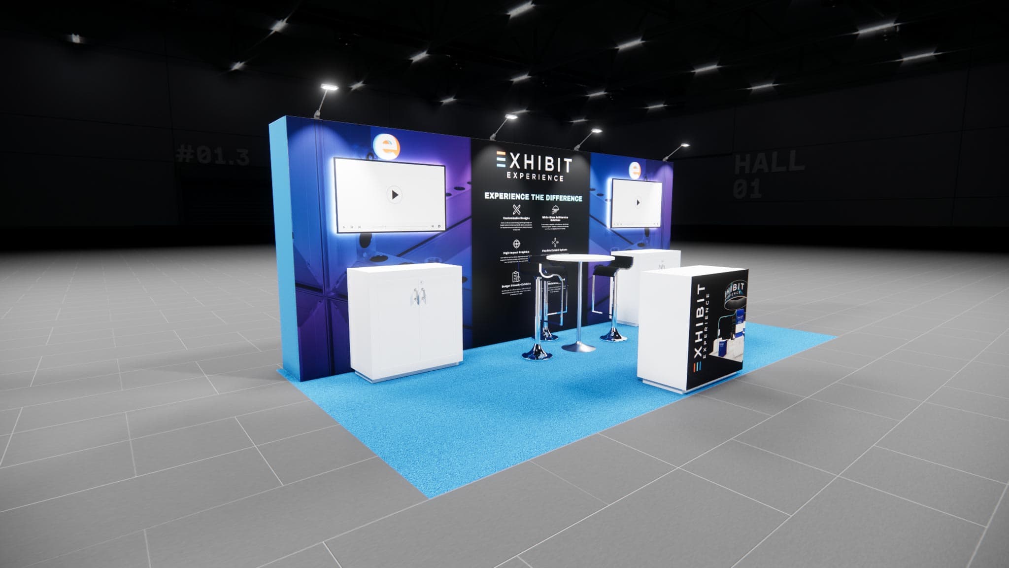 10 x 20 Affordable Trade Show Exhibit Rental Package – Option 5