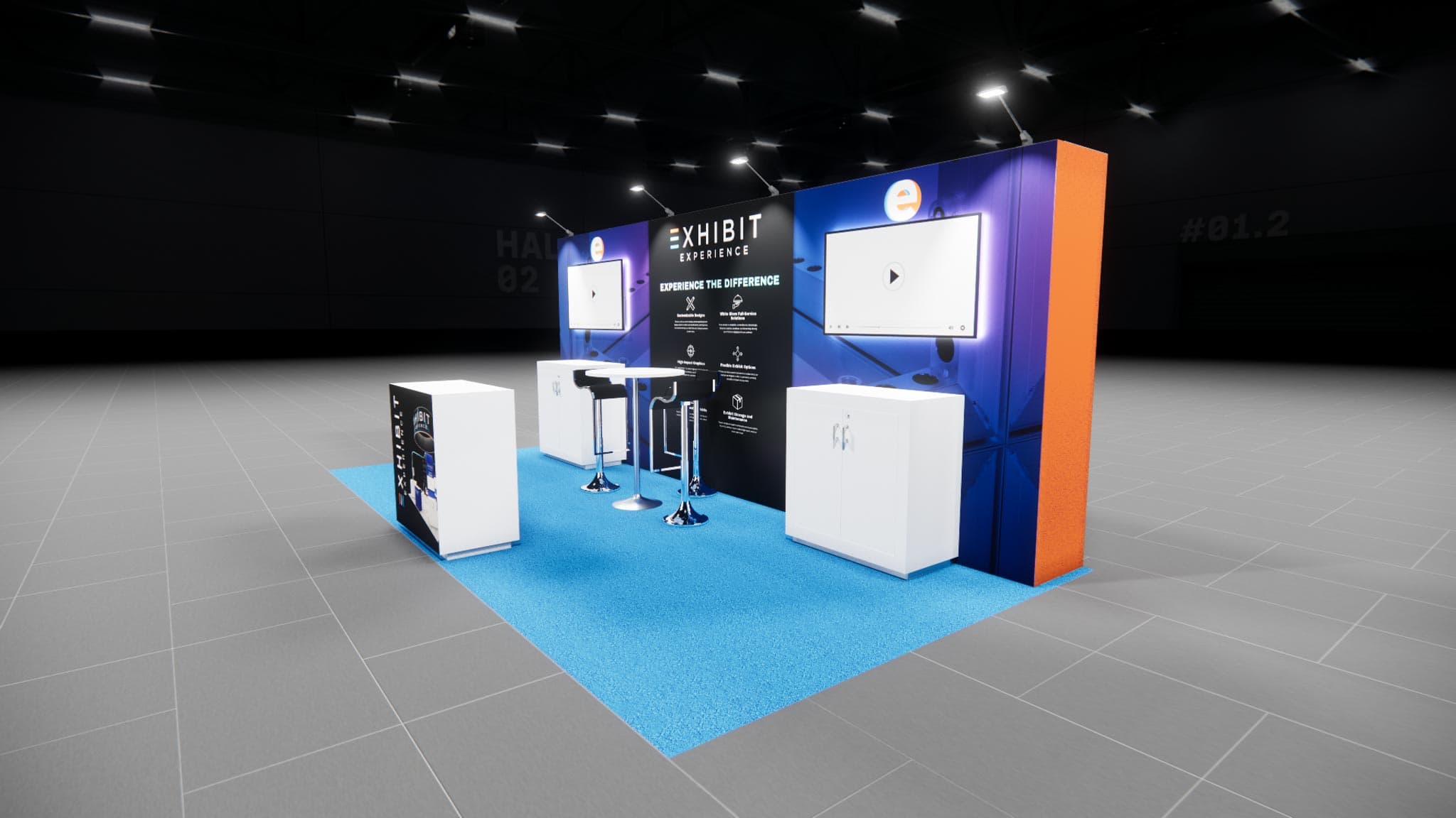 10 x 20 Affordable Trade Show Exhibit Rental Package – Option 5