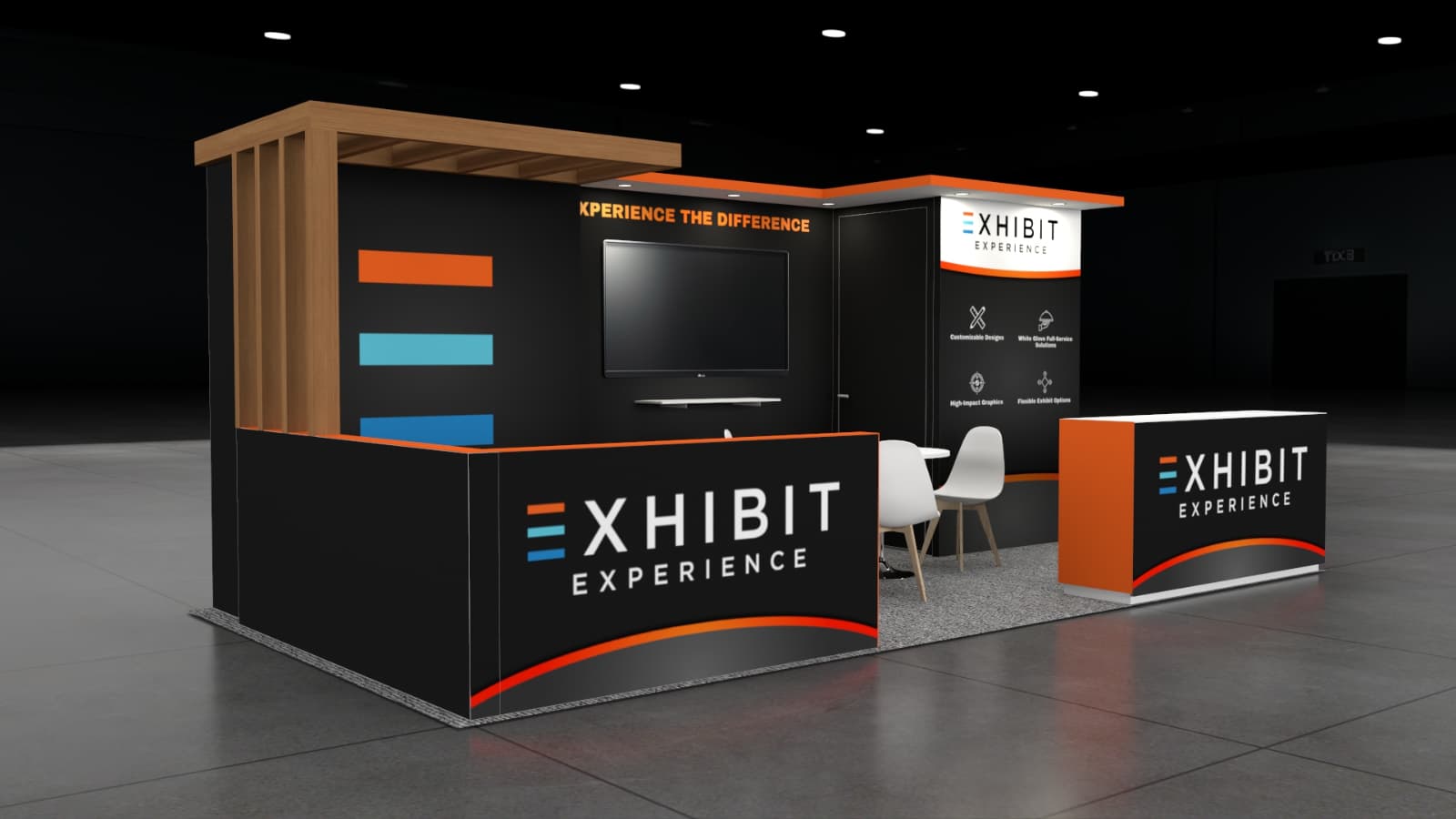 10 x 20 Affordable Trade Show Exhibit Rental Package – Option 2