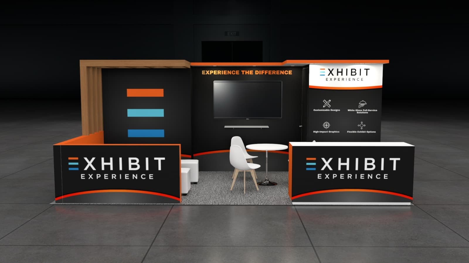 10 x 20 Affordable Trade Show Exhibit Rental Package – Option 2