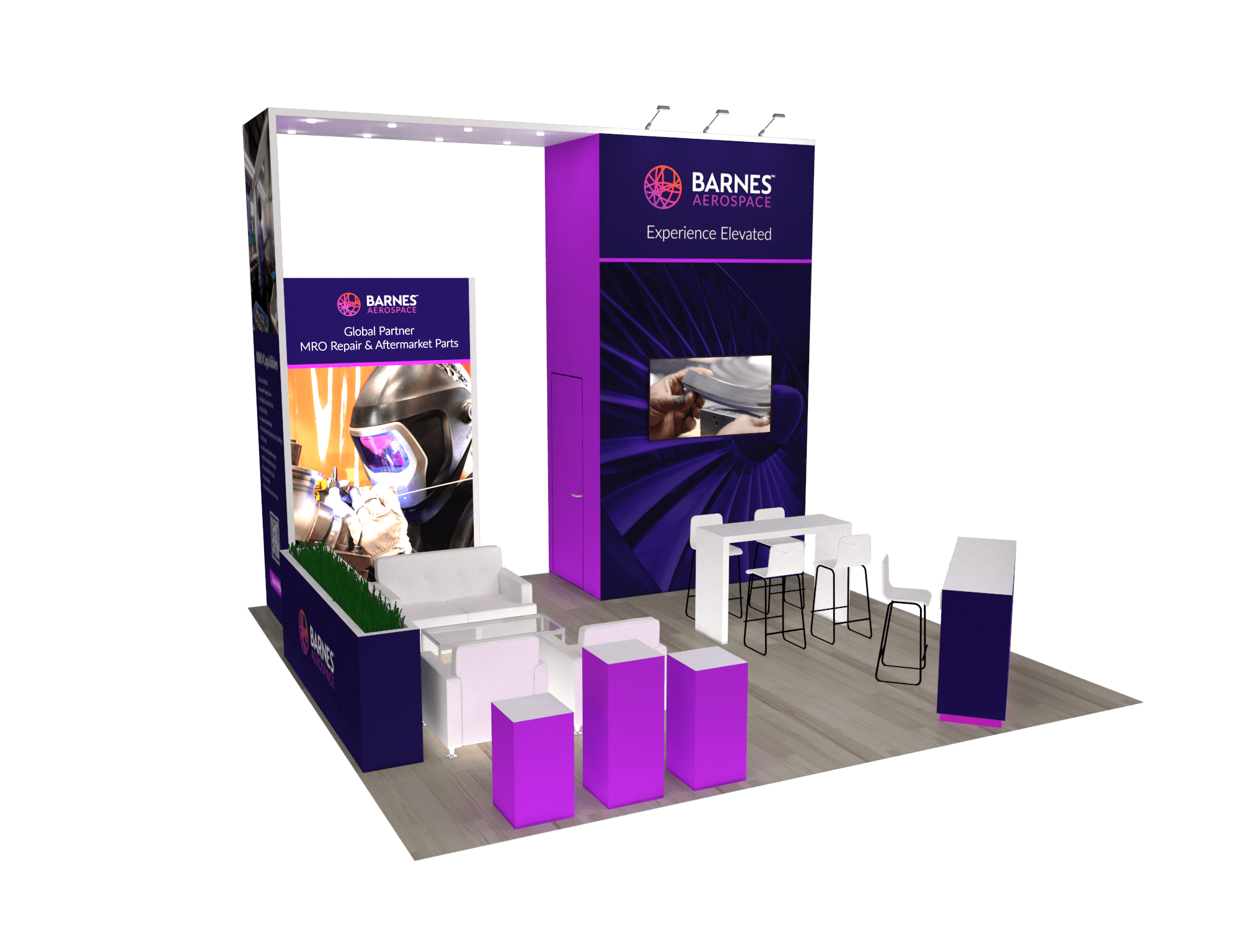 20x20 Trade Show Booth Rental