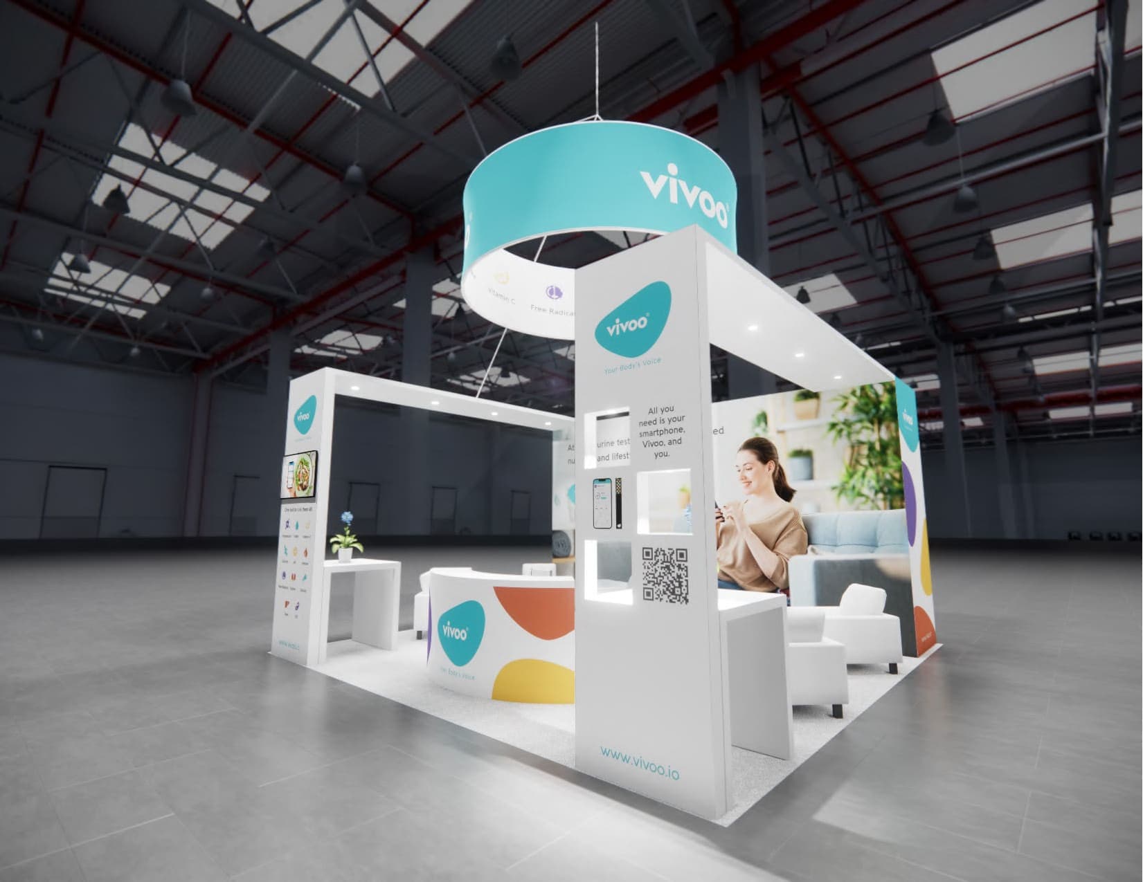 CES Expo trade show stand rental 20 x 20