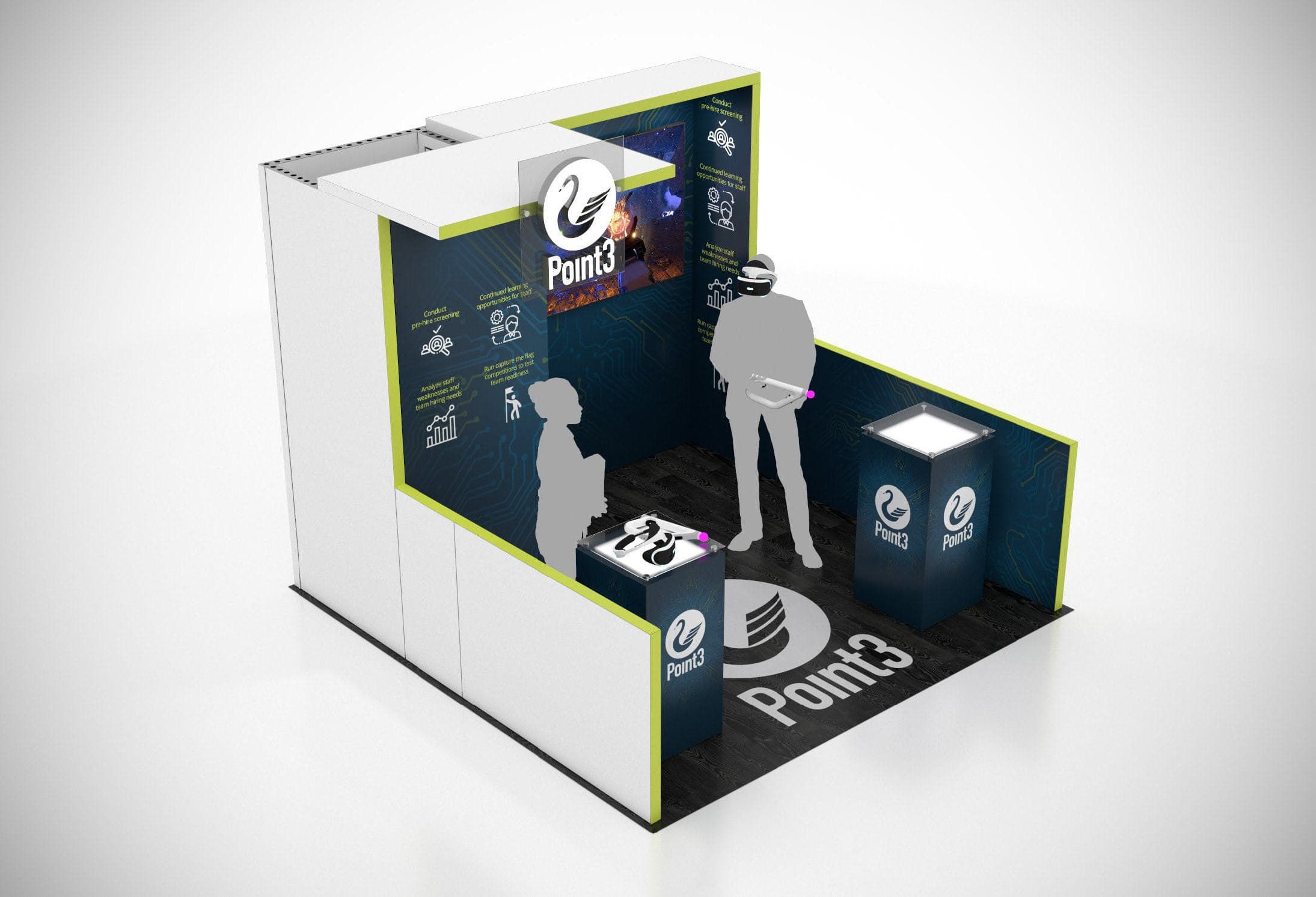 Multiple 10 x 10 Trade Show Exhibit Rental Options for Black Hat
