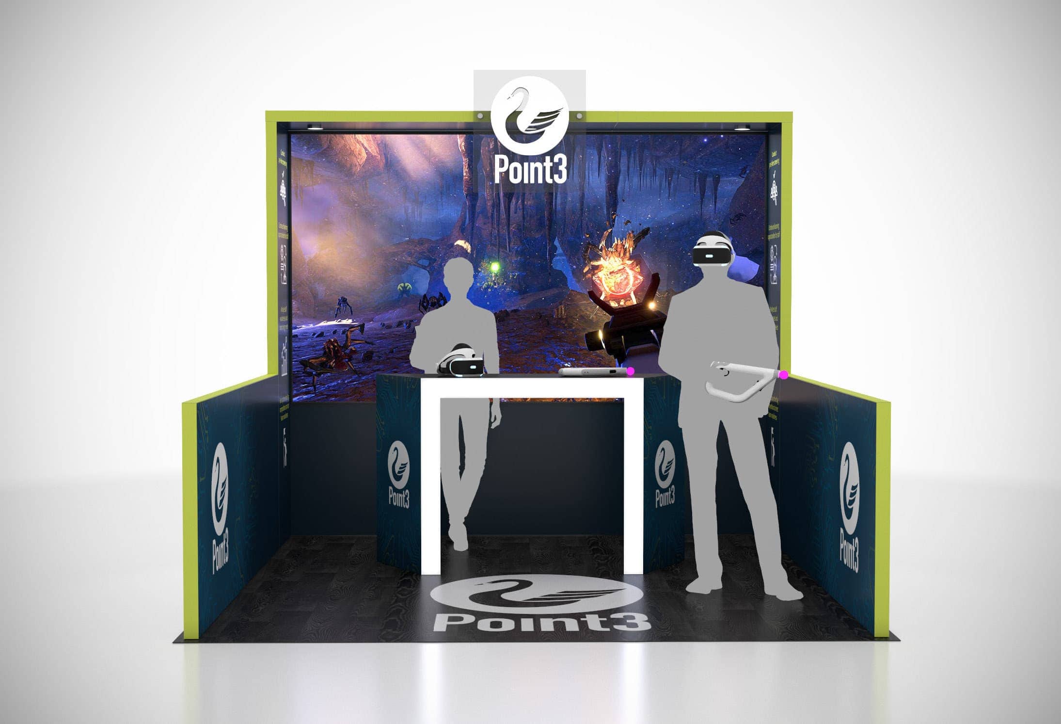Multiple 10 x 10 Trade Show Exhibit Rental Options for Black Hat