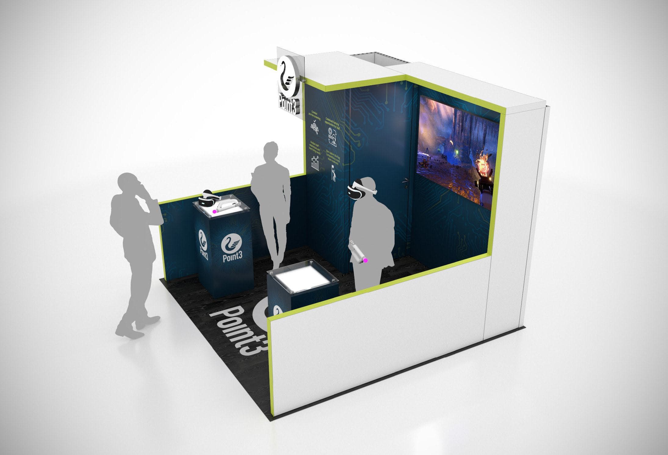Multiple 10 x 10 Trade Show Exhibit Rental Options for Black Hat