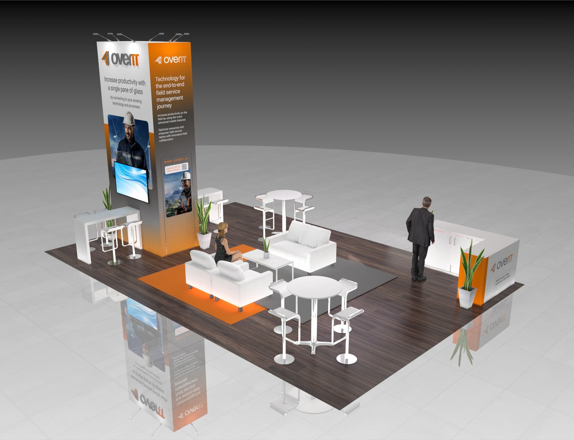 20x30 Island Exhibit Rental Display