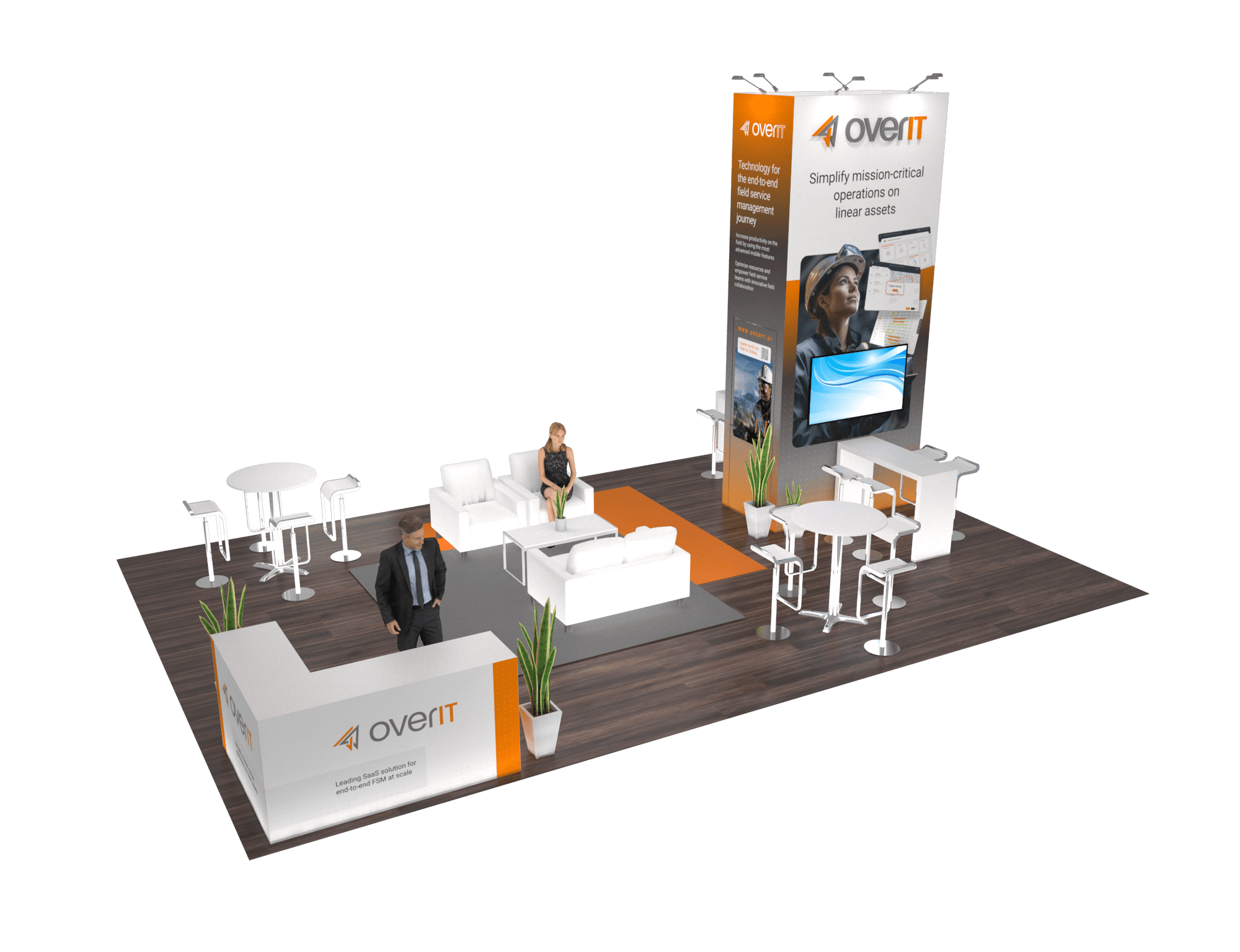 20x30 Island Exhibit Rental Display
