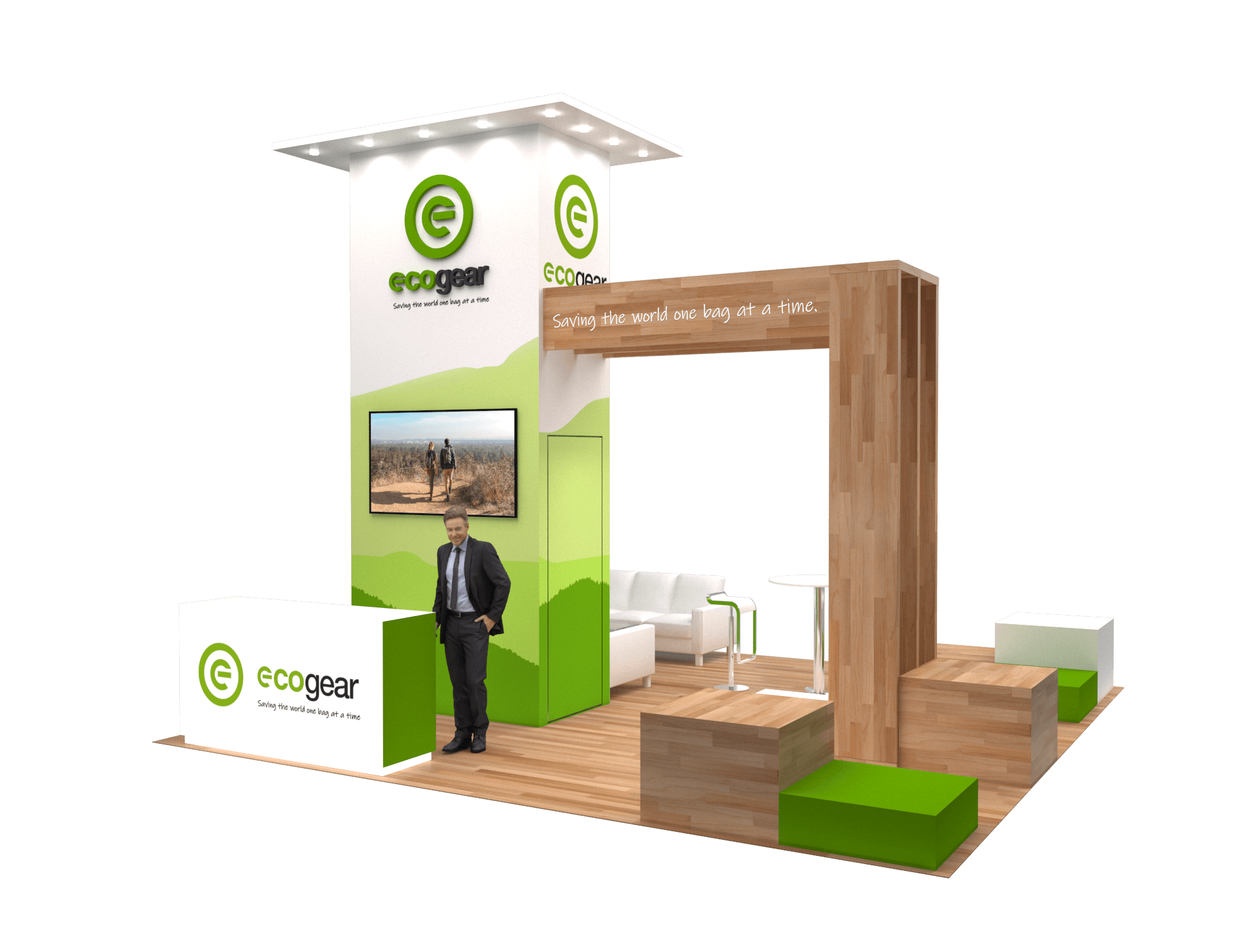 20x20 Outdoor Retail Booth Rental – Eco-Friendly Exhibit for Natural Product Expos