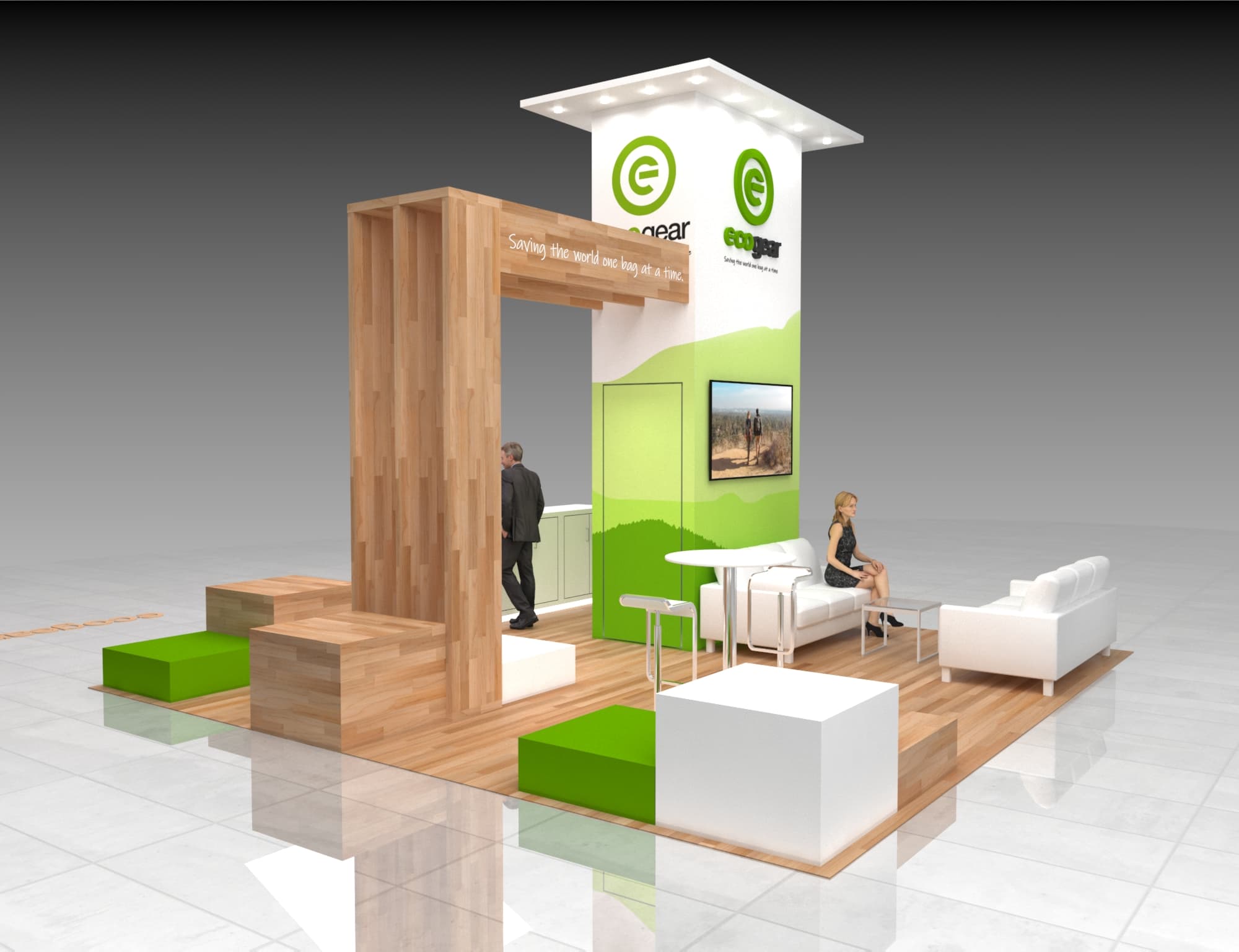 20x20 Outdoor Retail Booth Rental – Eco-Friendly Exhibit for Natural Product Expos