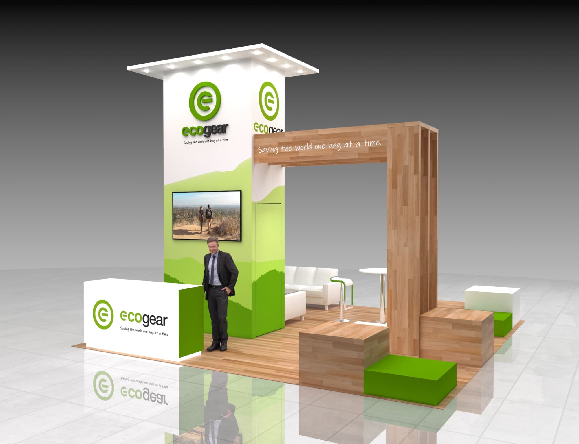 20x20 Outdoor Retail Booth Rental – Eco-Friendly Exhibit for Natural Product Expos