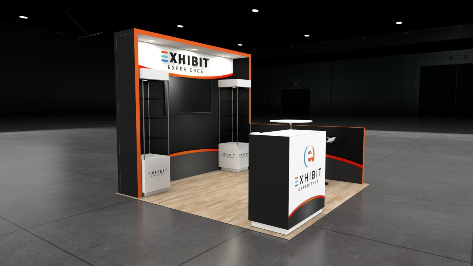 10 x 10 Affordable Trade Show Exhibit Rental Package – Option 5