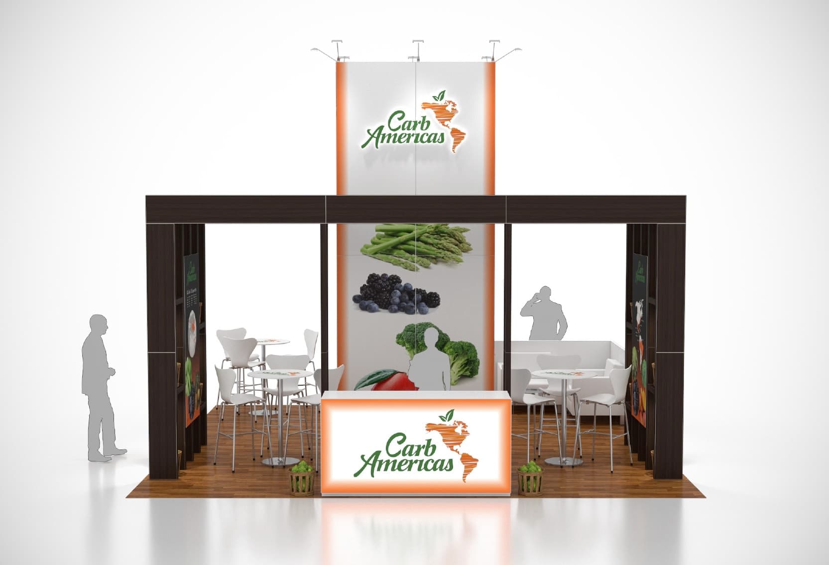 20 x 20 Food & Beverage Trade Show Booth Rental