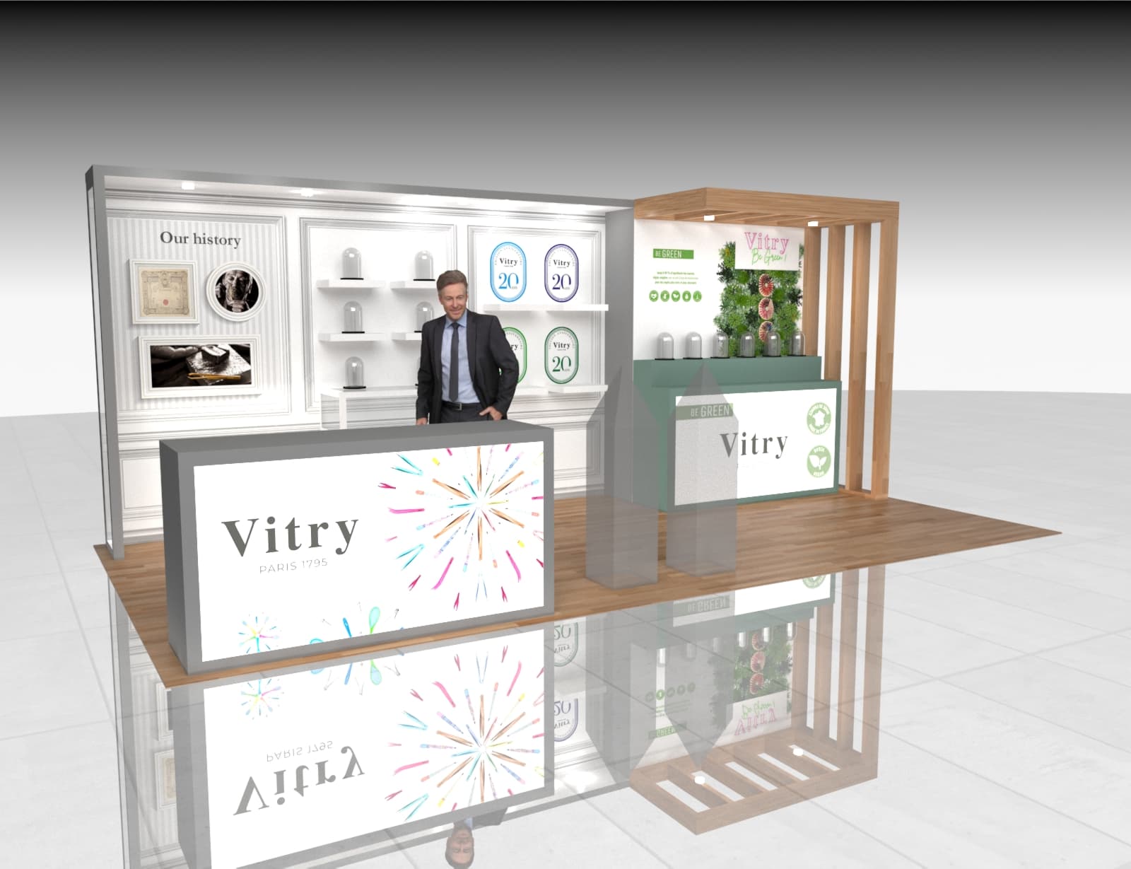 10x20 Trade Show Stand Exhibit Rental