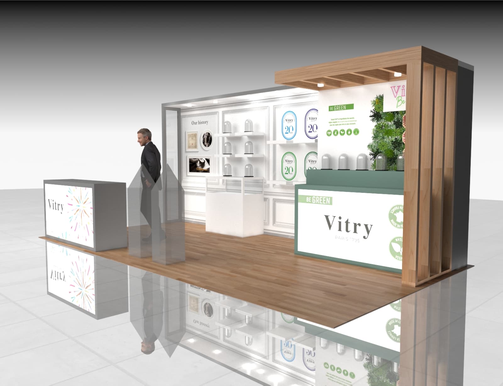 10x20 Trade Show Stand Exhibit Rental