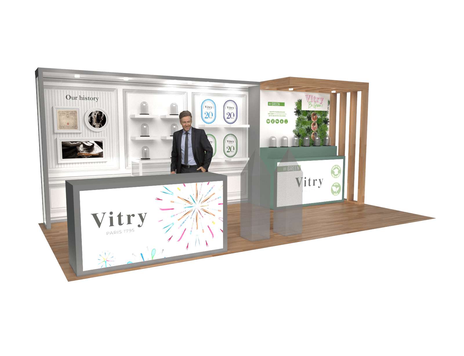 10x20 Trade Show Stand Exhibit Rental