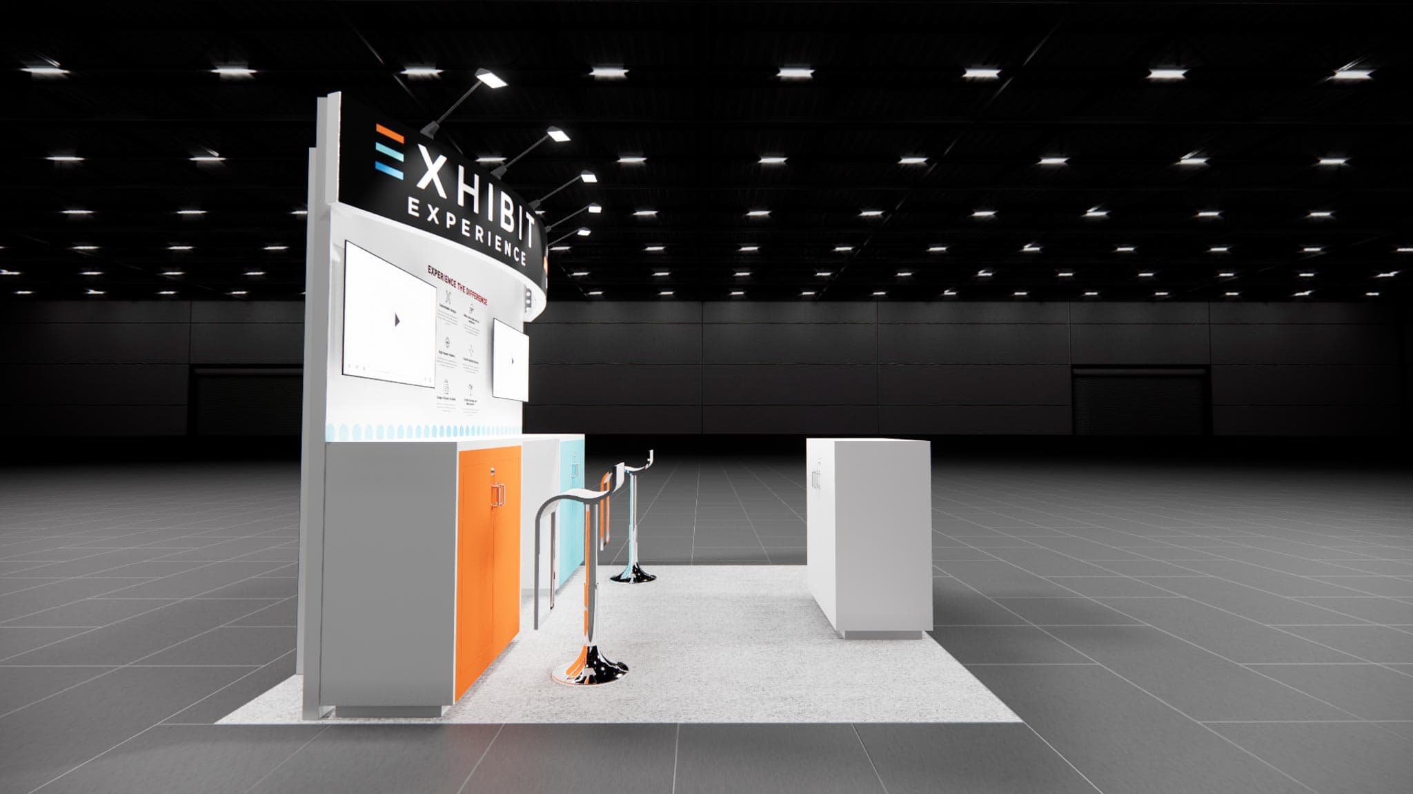 10 x 10 Affordable Trade Show Exhibit Rental Package – Option 7