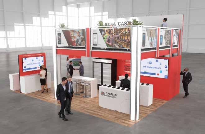 20x30 Two Story Trade Show Booth Rental – Compact Double Deck
