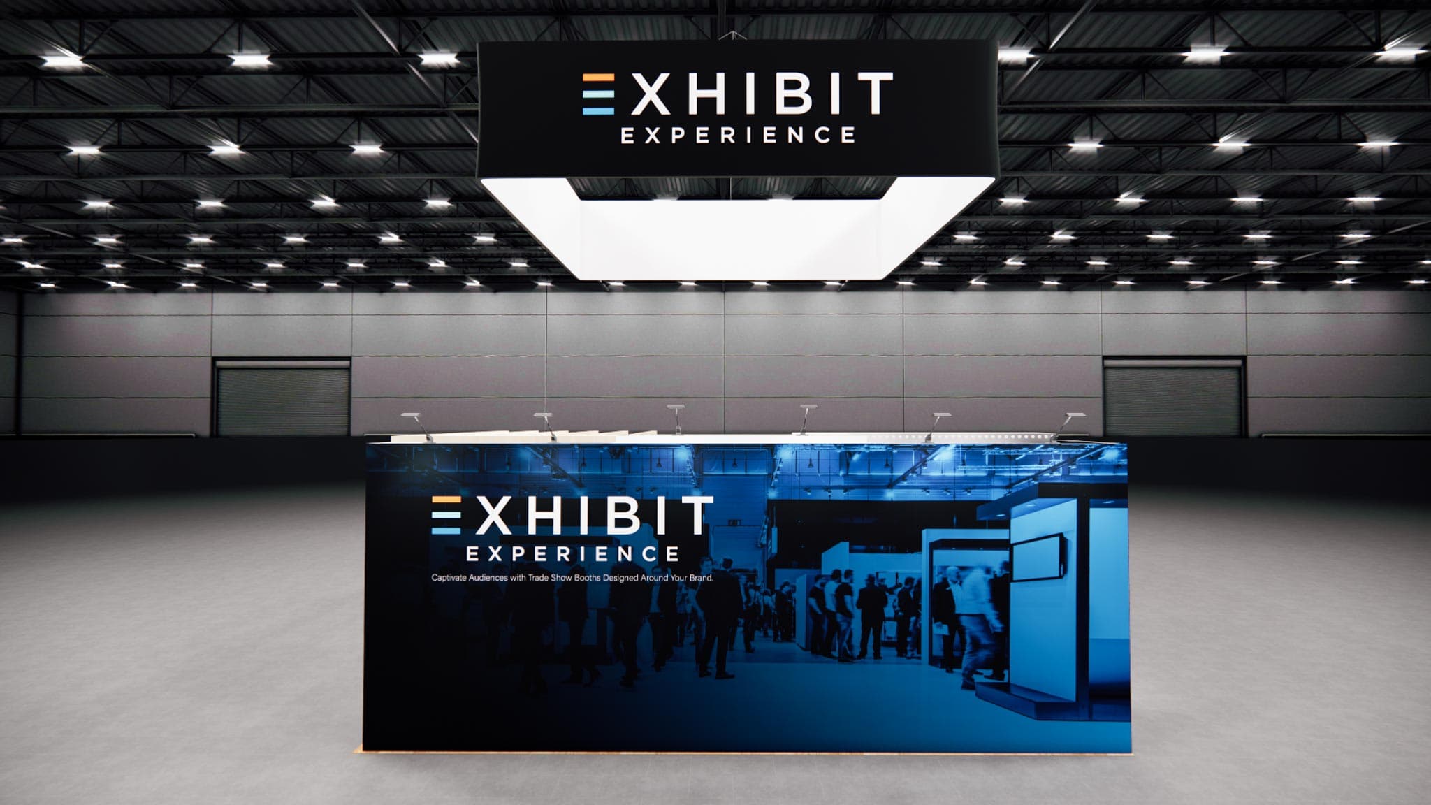 20 x 20 Affordable Trade Show Exhibit Rental Package - Option 1