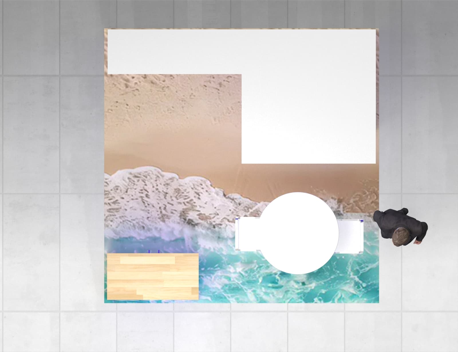 10x10 Booth Rental – Sleek Island Exhibit Design