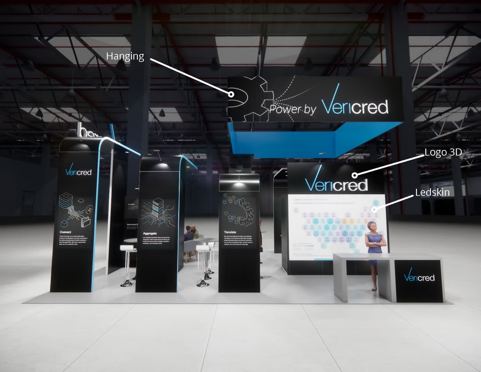 G2E Expo trade show exhibit rental 20 x 30