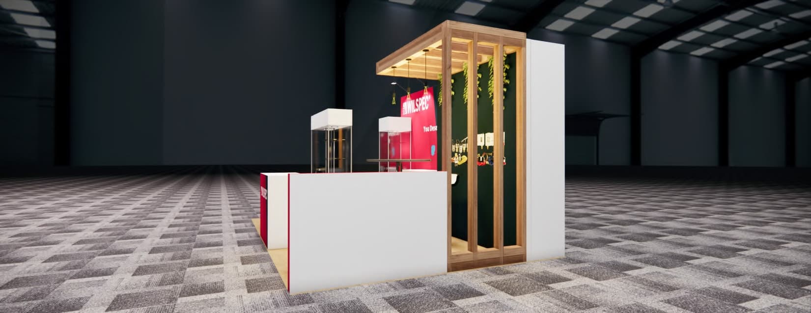 MJBIZCON trade show booth 10 x 20 trade show display rental