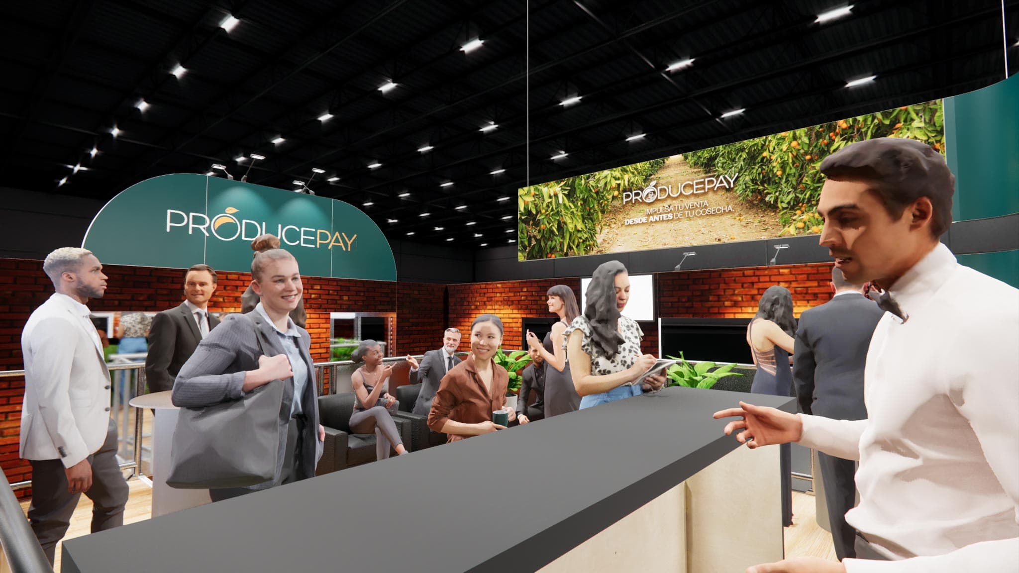 20 x 40 Trade Show Double Deck Exhibit Rental