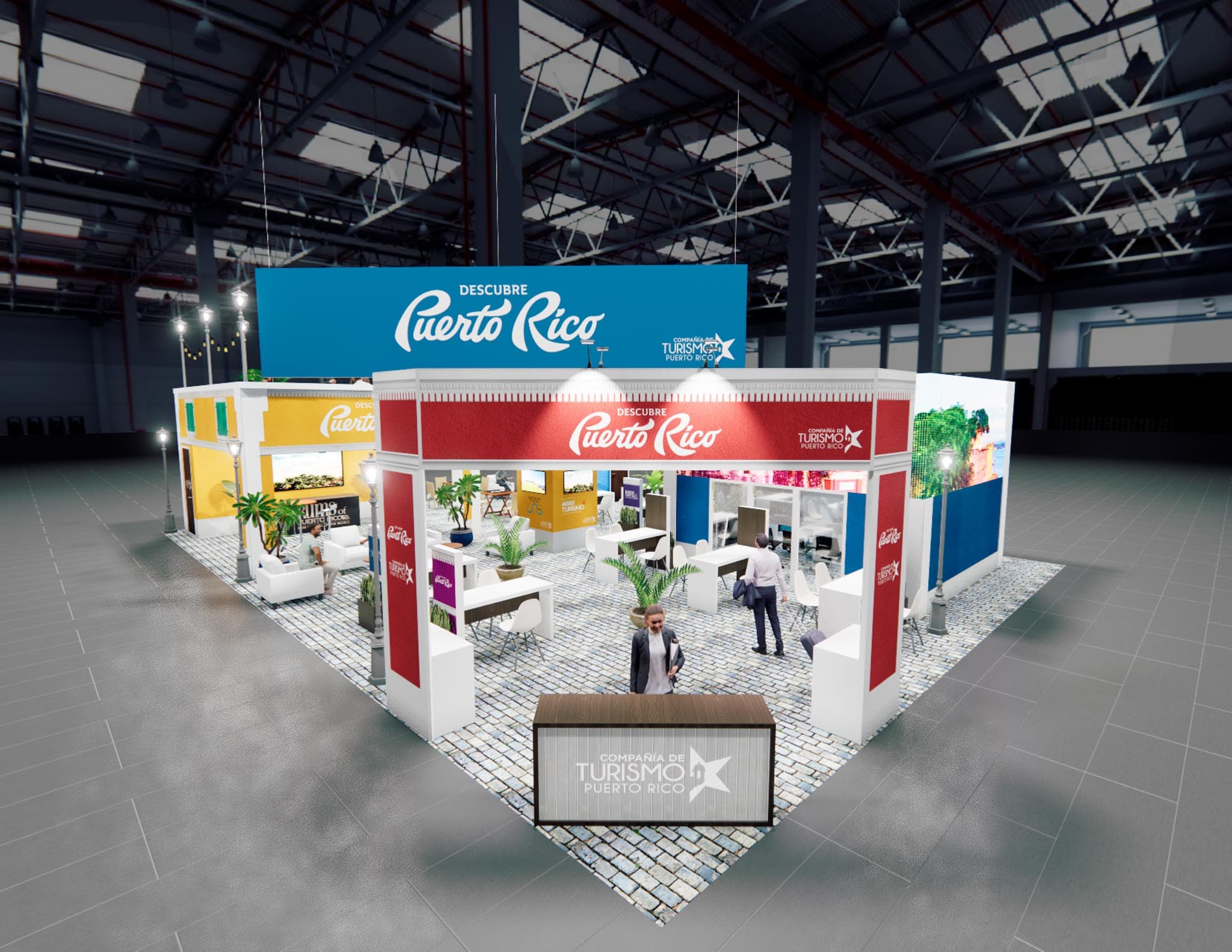 40 x 60 Double Deck Trade Show Exhibit Rental