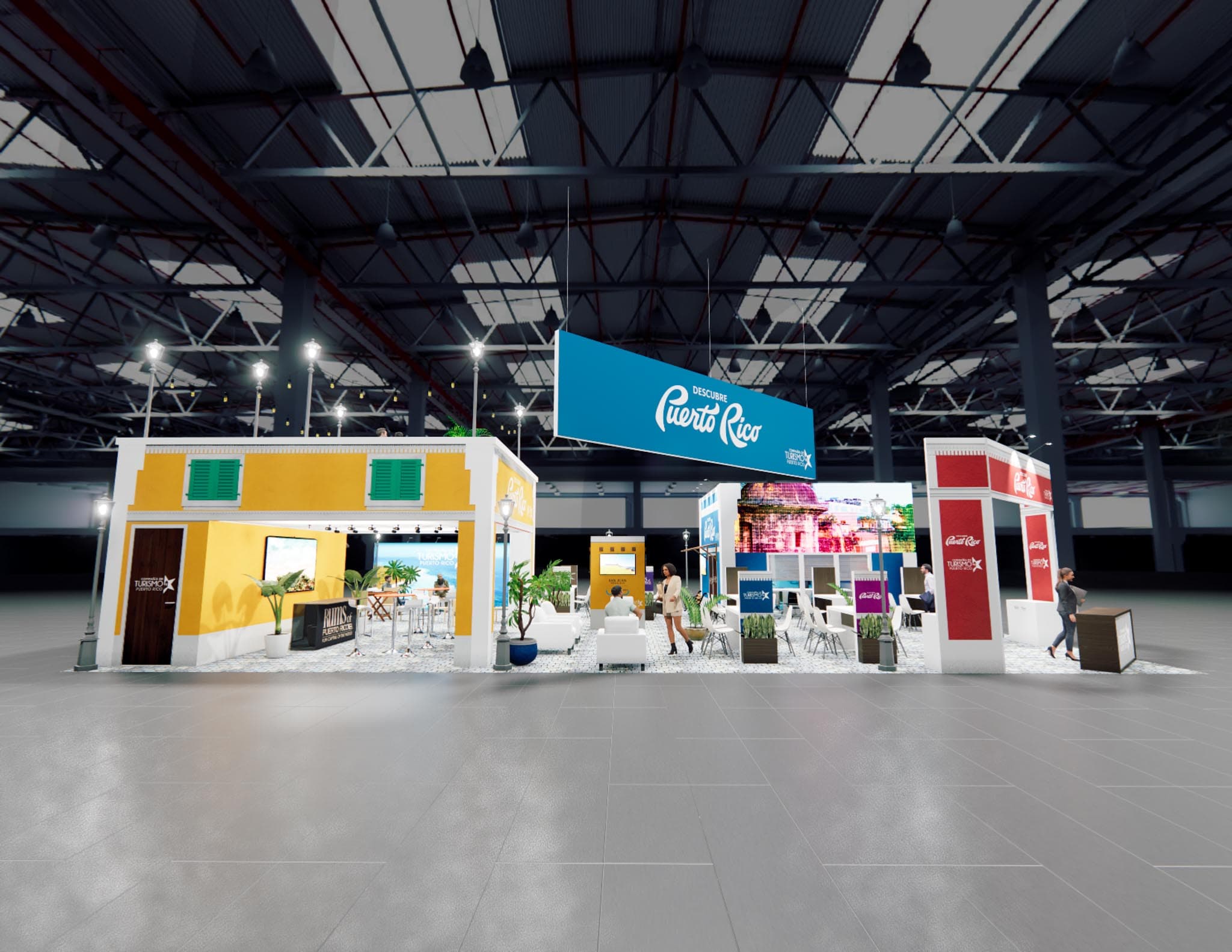 40 x 60 Double Deck Trade Show Exhibit Rental