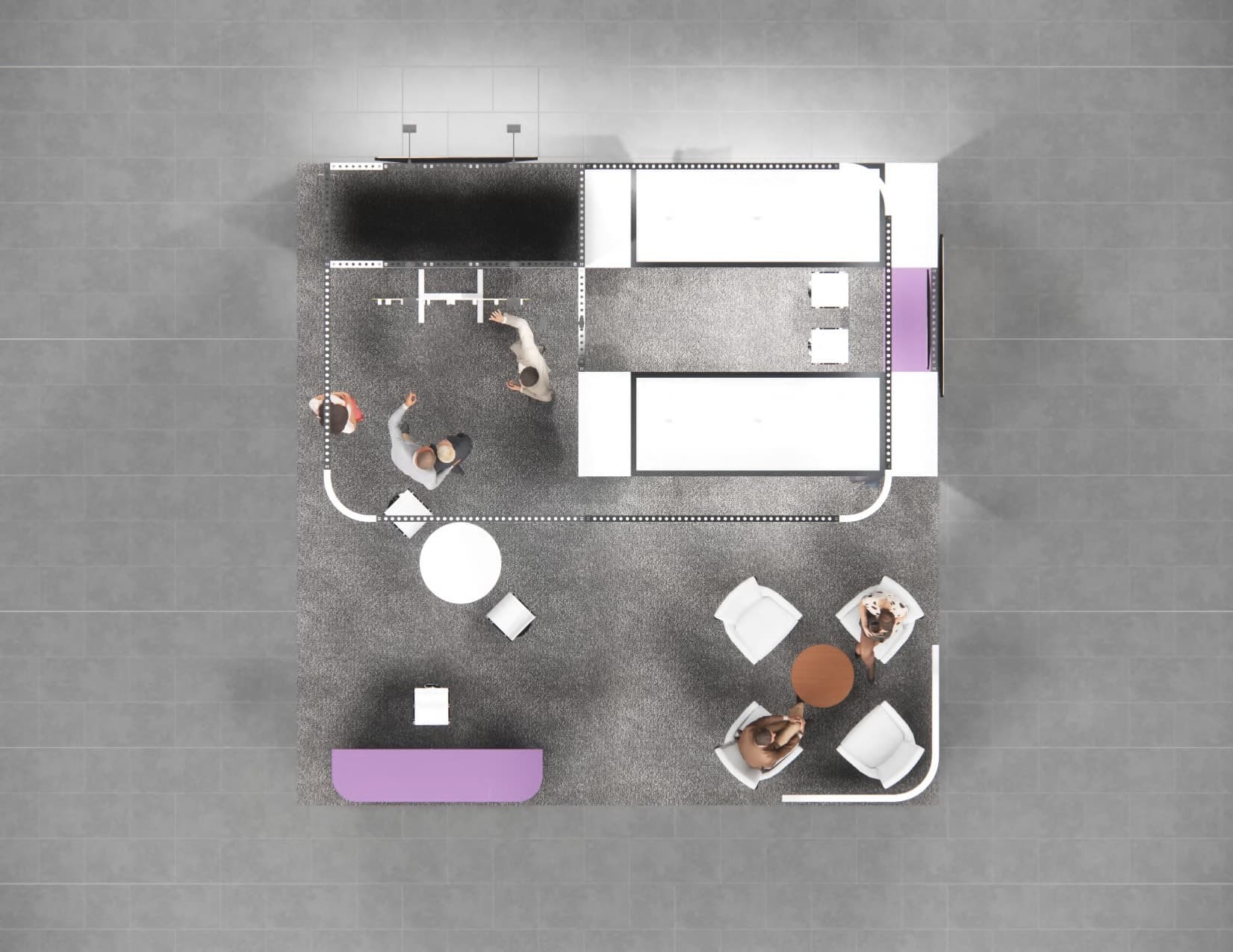 SEMA trade show exhibit rental 20 x 20