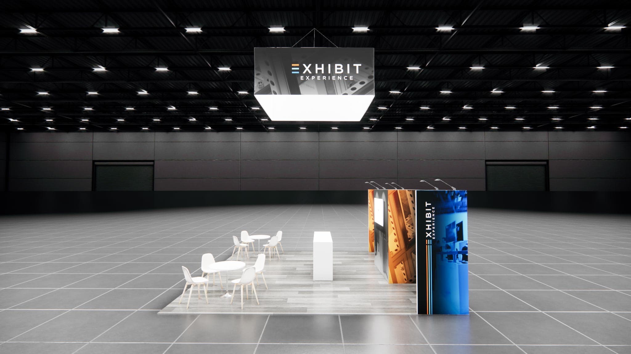 20 x 20 Affordable Trade Show Exhibit Rental Package - Option 3