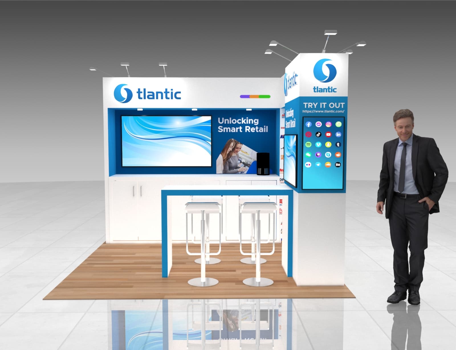 10 x 10 Exhibit Stand Rental