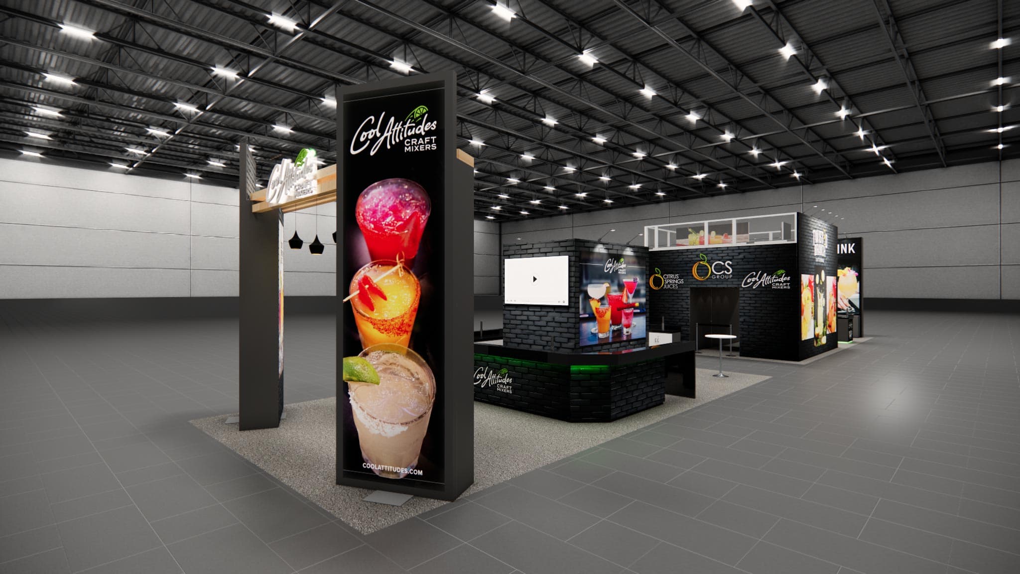 20 x 40 Double Deck Trade Show Booth Rental