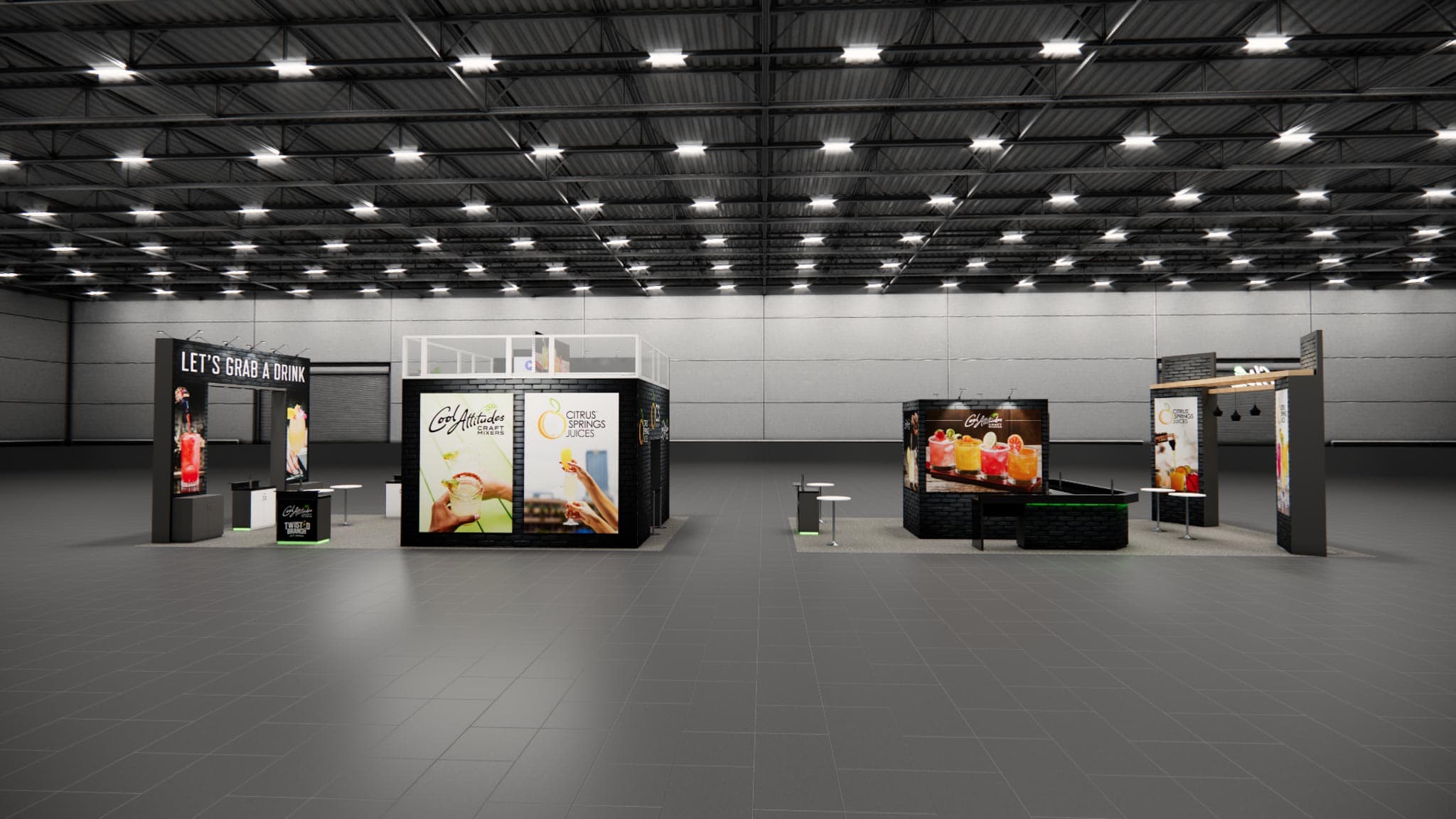 20 x 40 Double Deck Trade Show Booth Rental