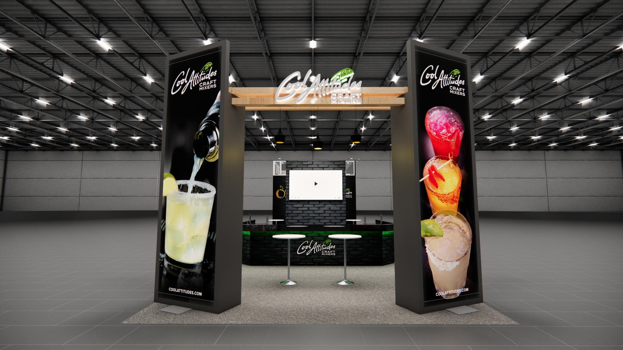 20 x 40 Double Deck Trade Show Booth Rental