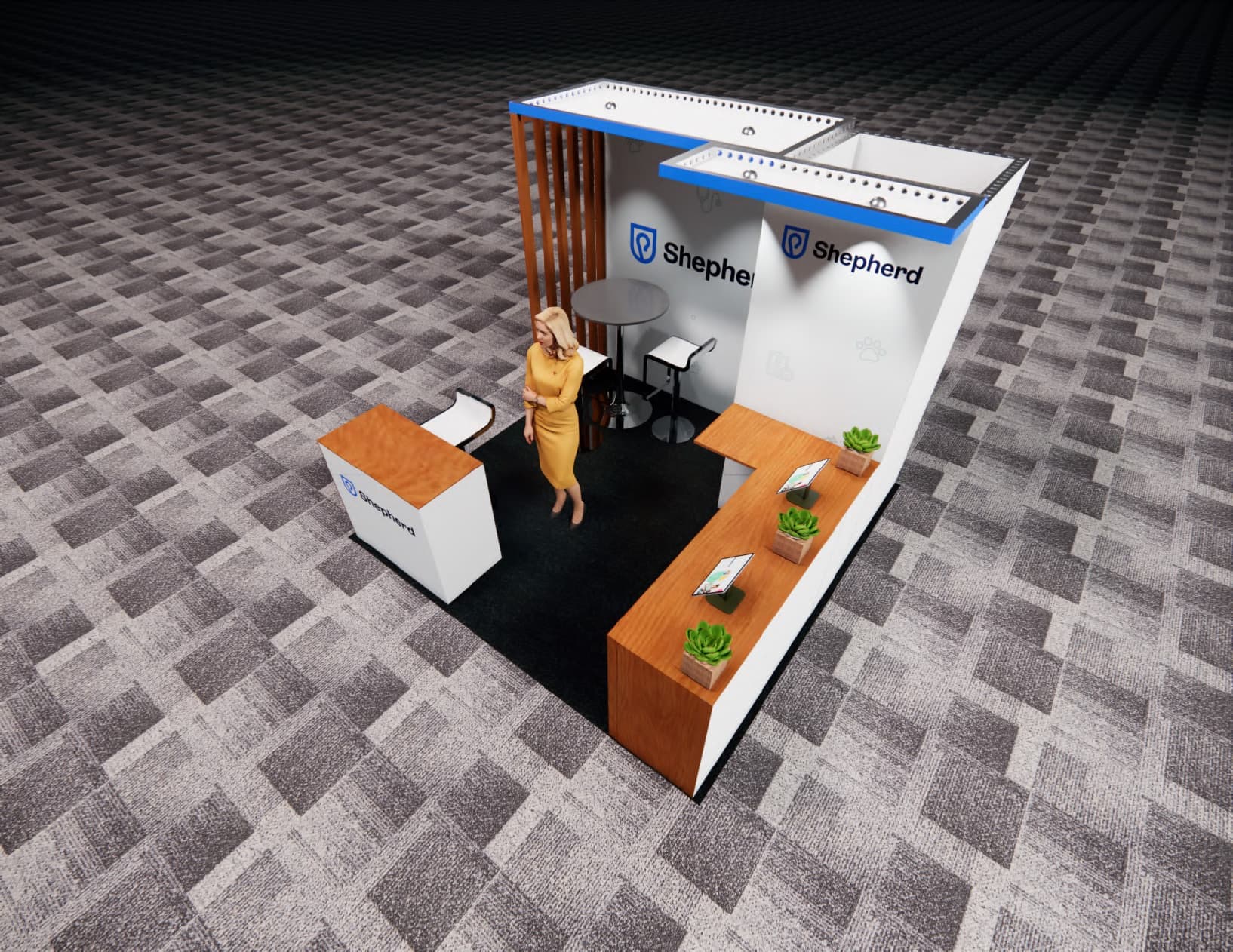 CES2024 trade show booth - 10 x 10 trade show display rental
