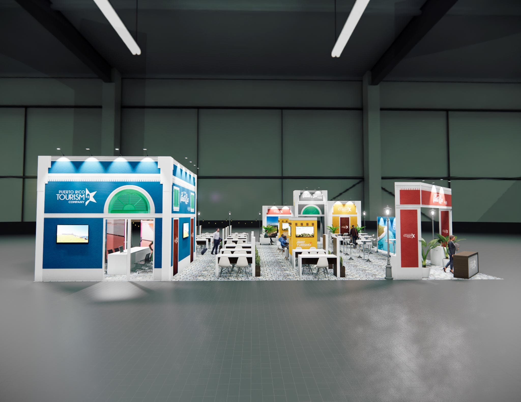 60 x 60 Trade Show Double Deck Stand Rental