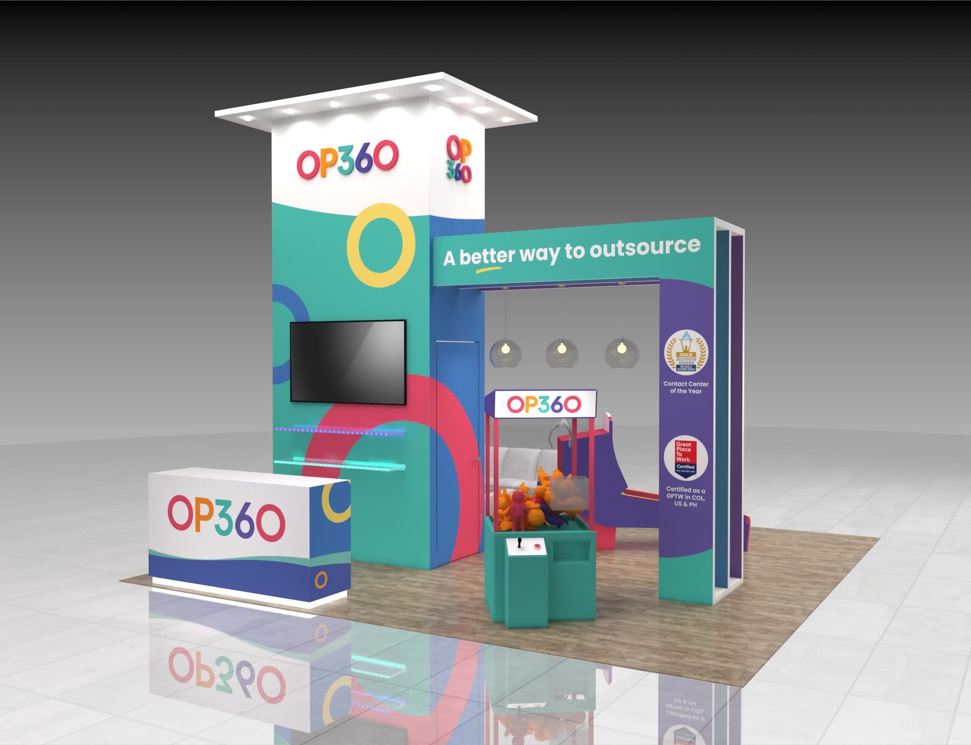 20x20 Booth Rental – Interactive Brand Experience Exhibit