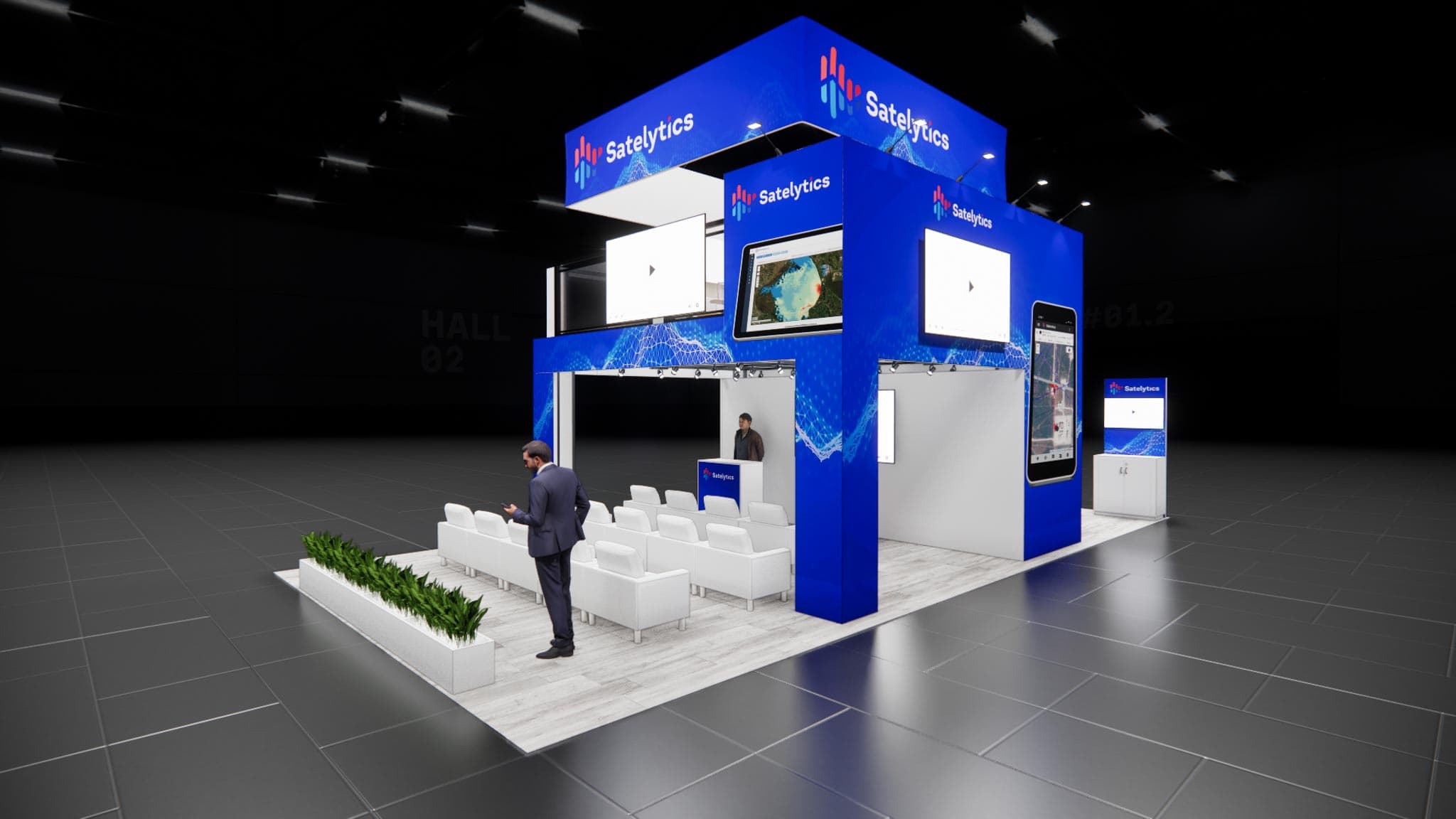 20x40 Trade Show Double Deck Booth Rental