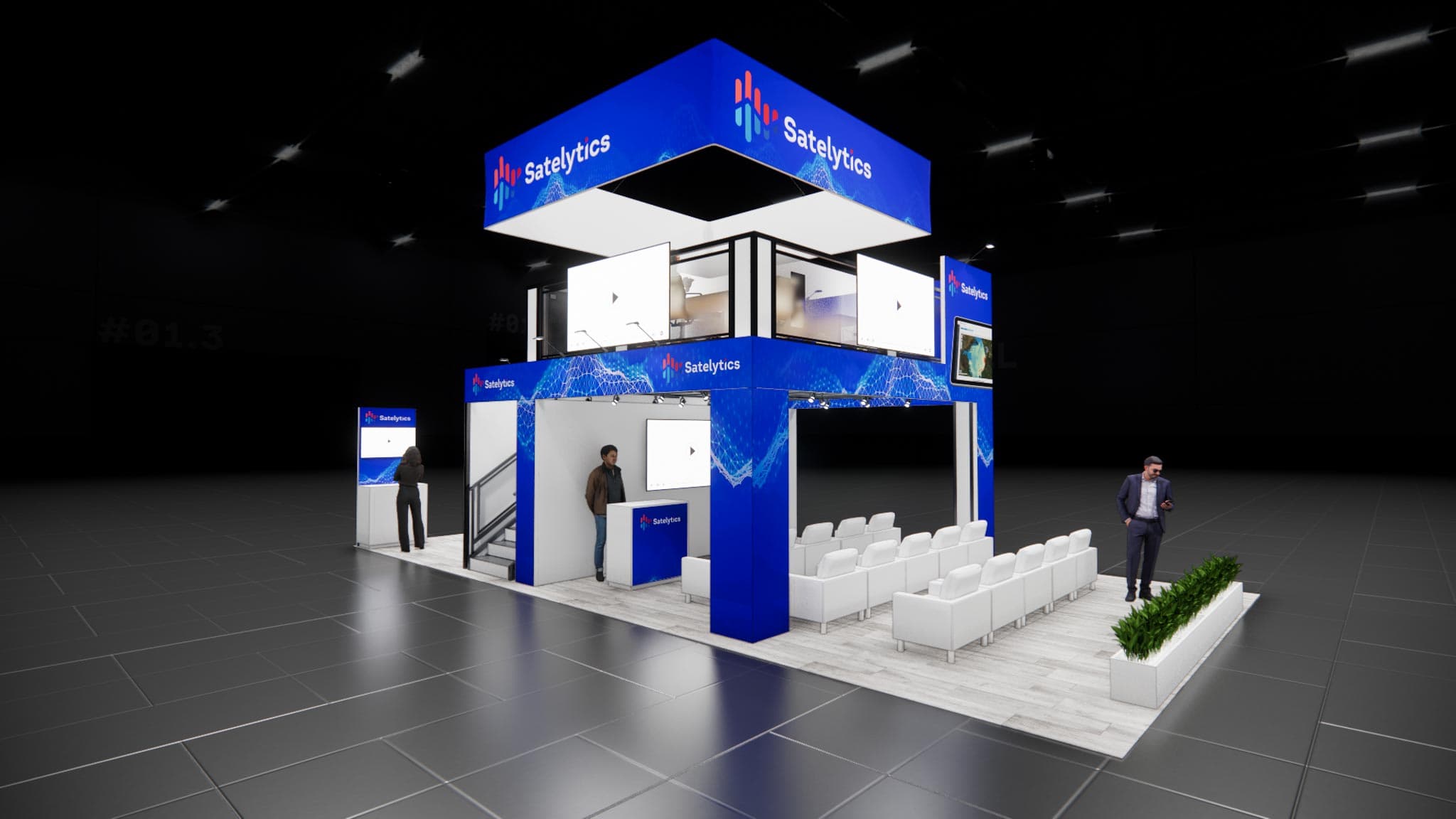 20x40 Trade Show Double Deck Booth Rental