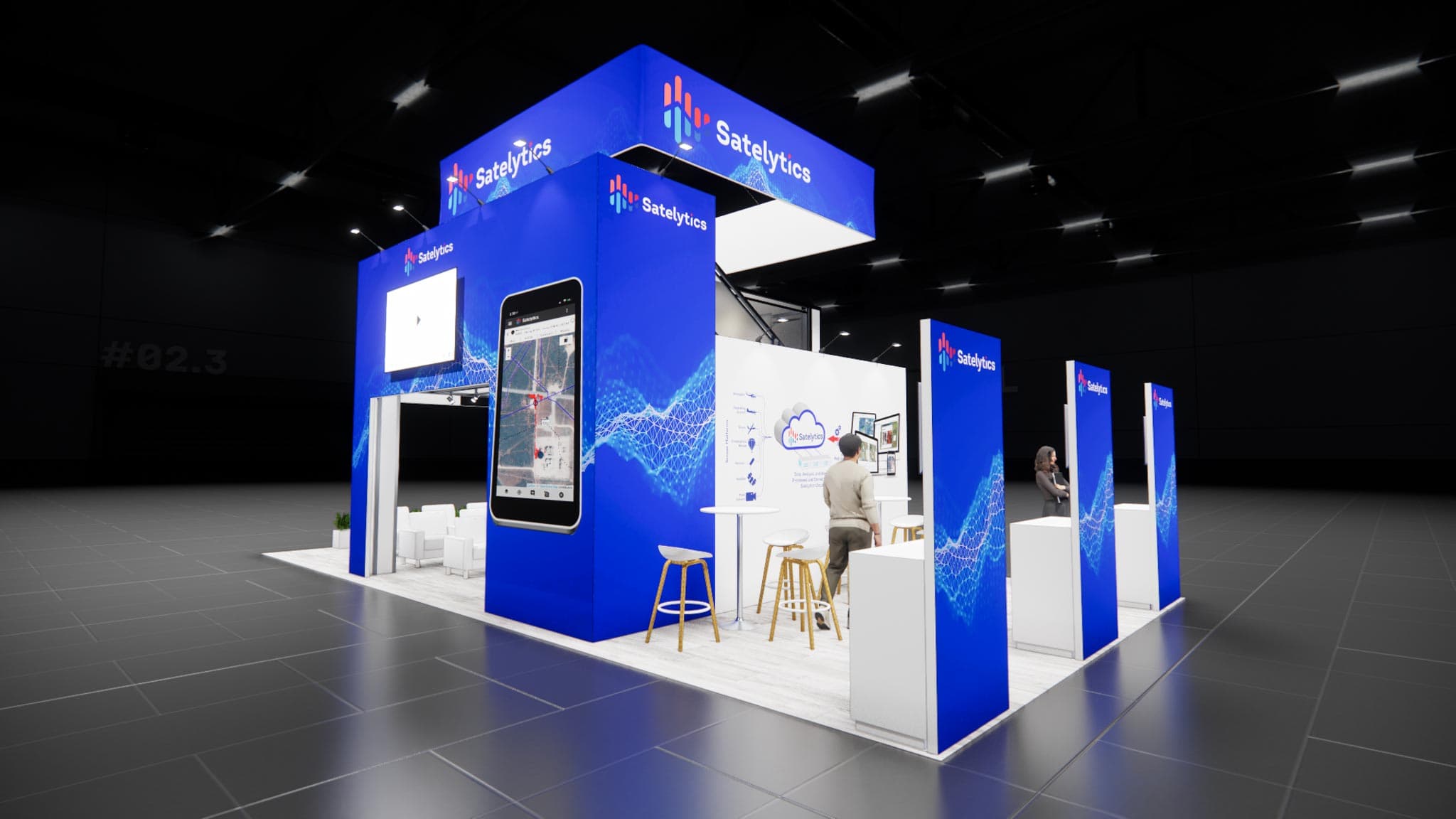 20x40 Trade Show Double Deck Booth Rental