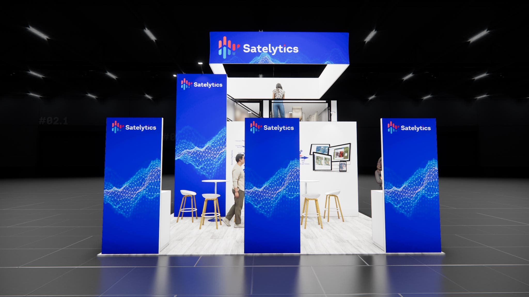 20x40 Trade Show Double Deck Booth Rental