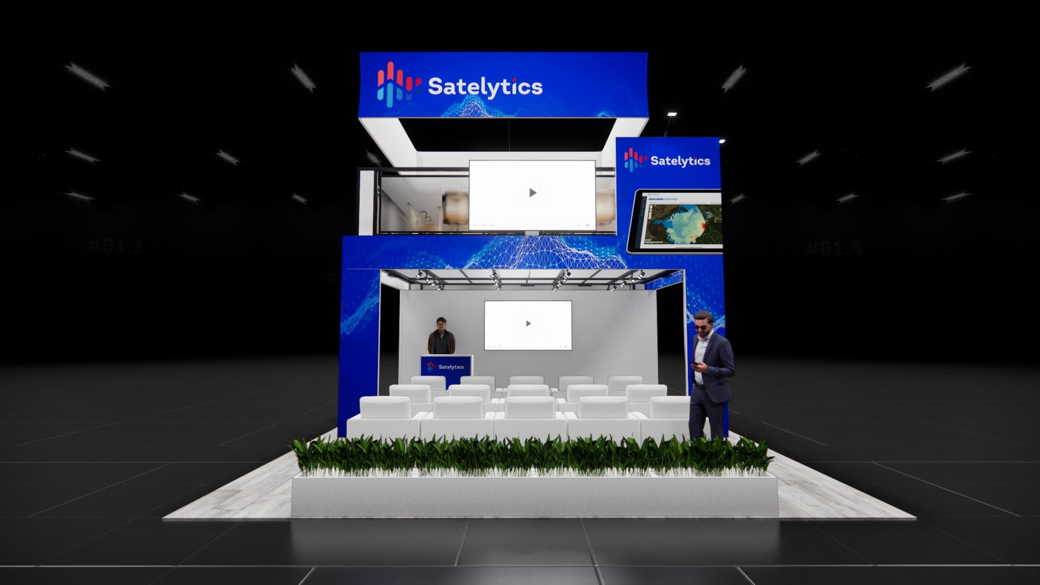 20x40 Trade Show Double Deck Booth Rental