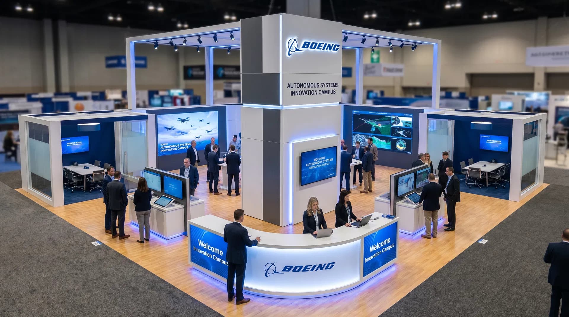 40 x 60 Miami Trade Show Exhibit Rental 08
