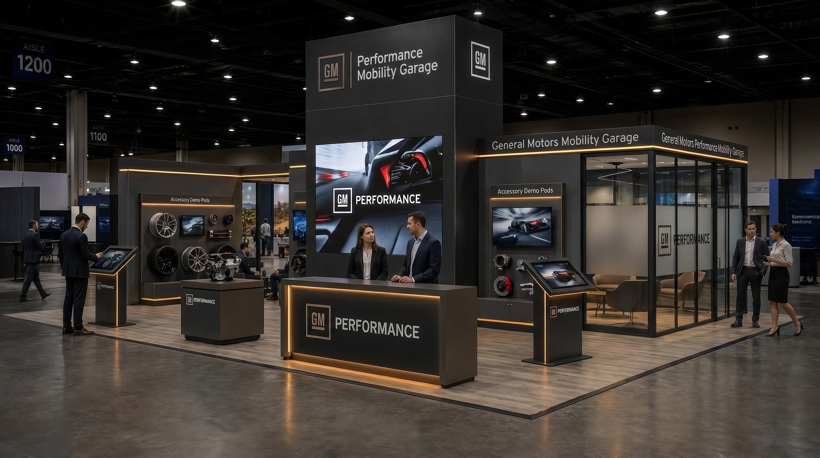 40 x 40 Orlando Trade Show Exhibit Rental 28