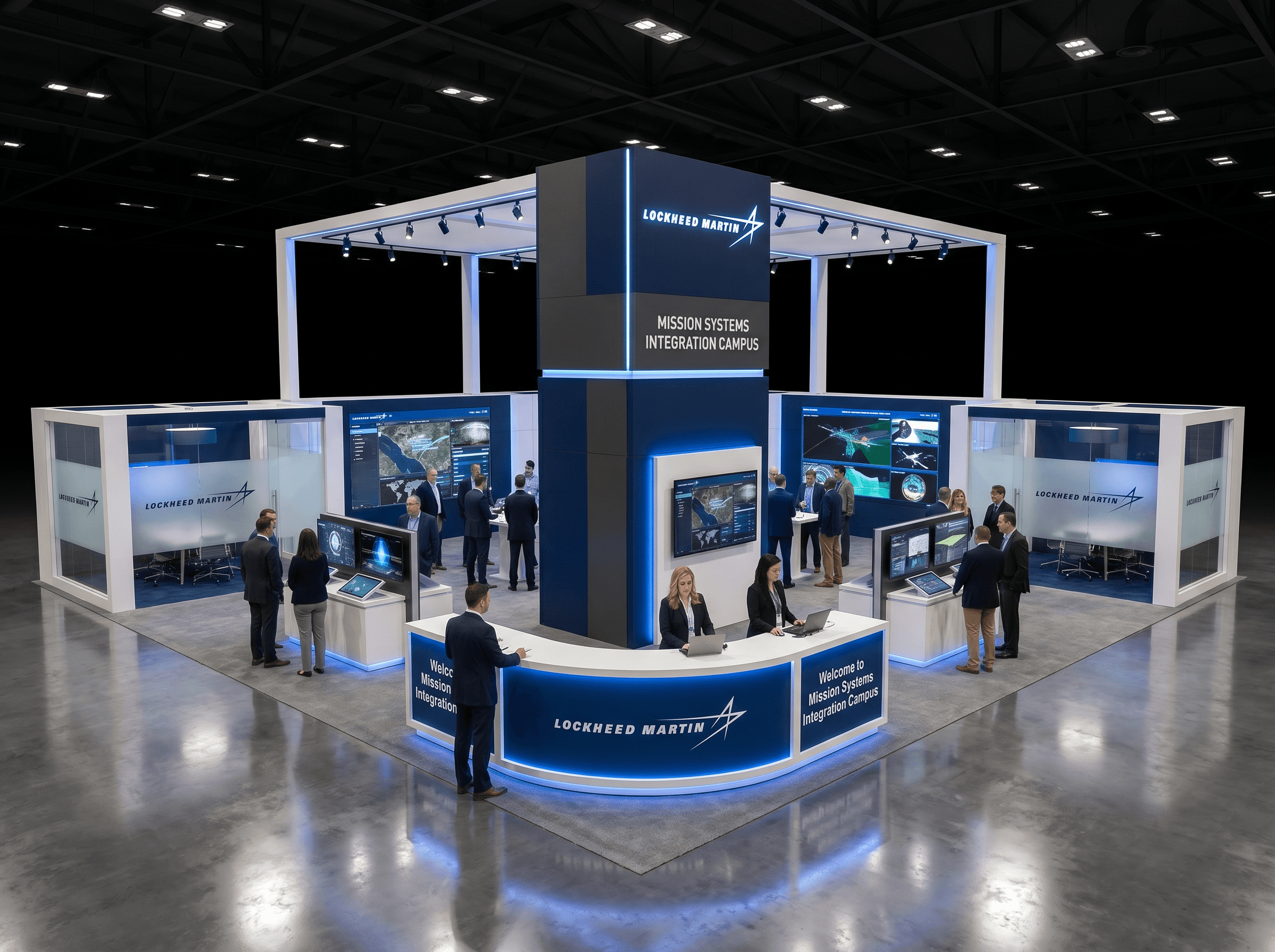 40 x 60 Orlando Trade Show Exhibit Rental 13